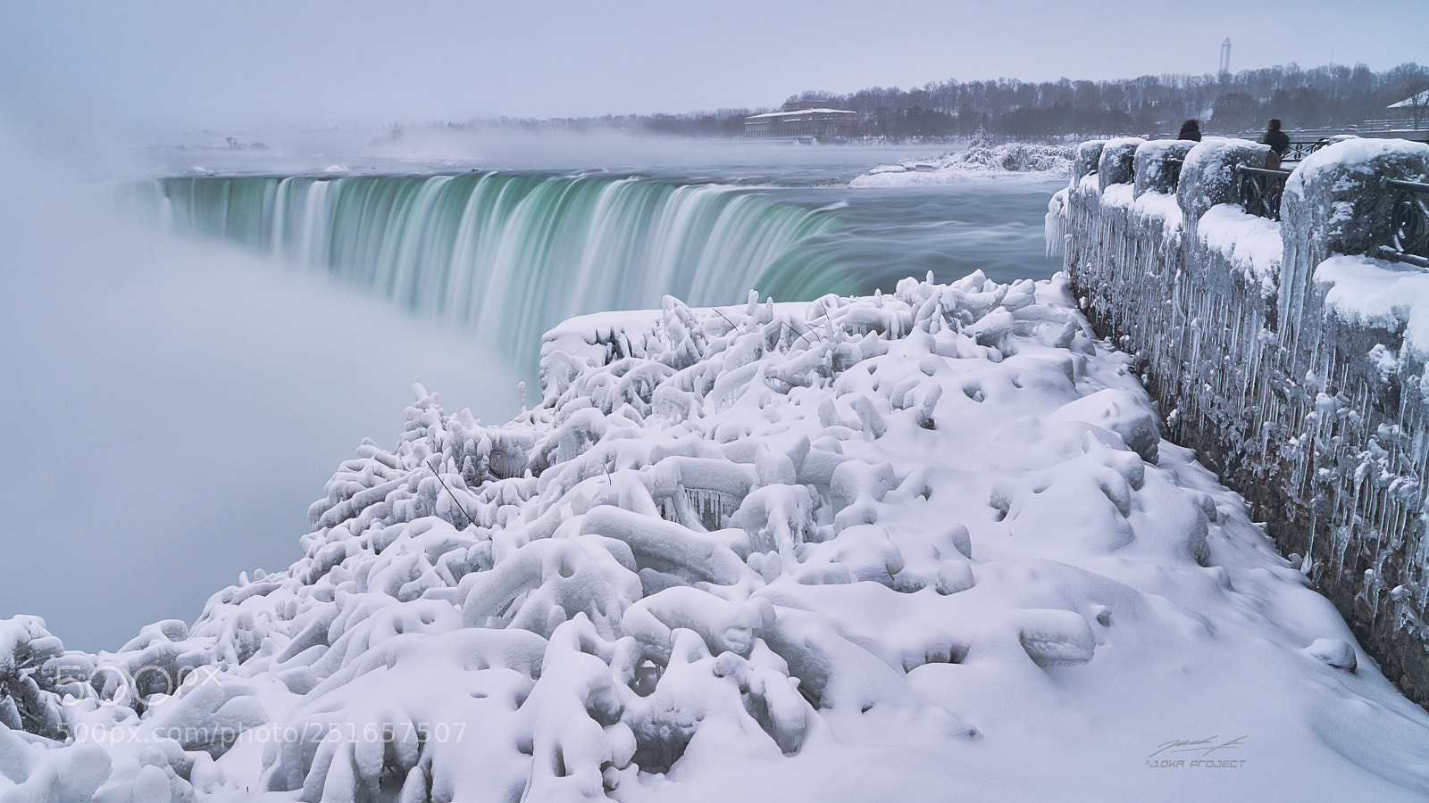 Sony a7R II sample photo. Freezing cold niagara falls photography