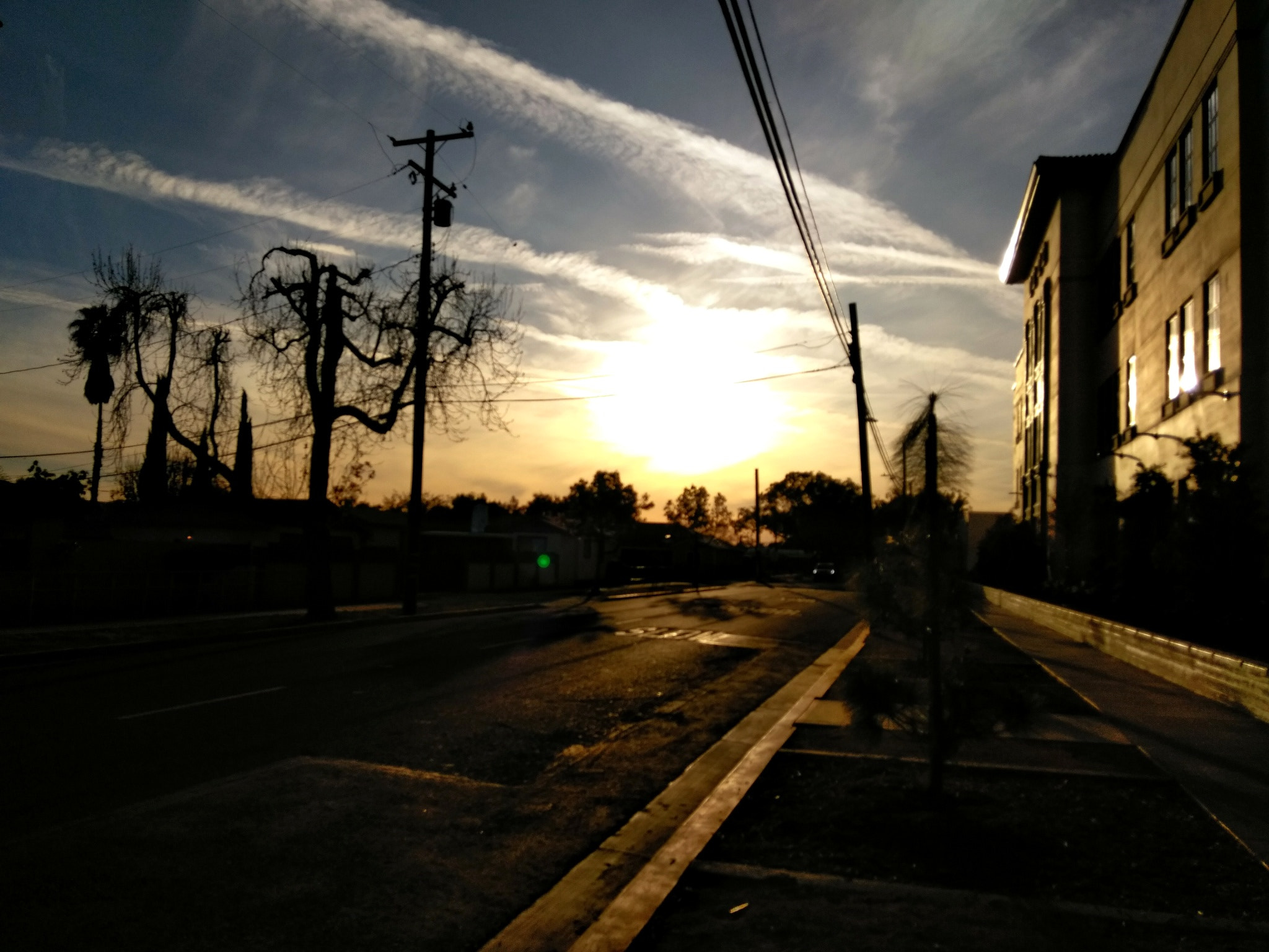 ZTE BLADE ZMAX sample photo. Sunset with road photography