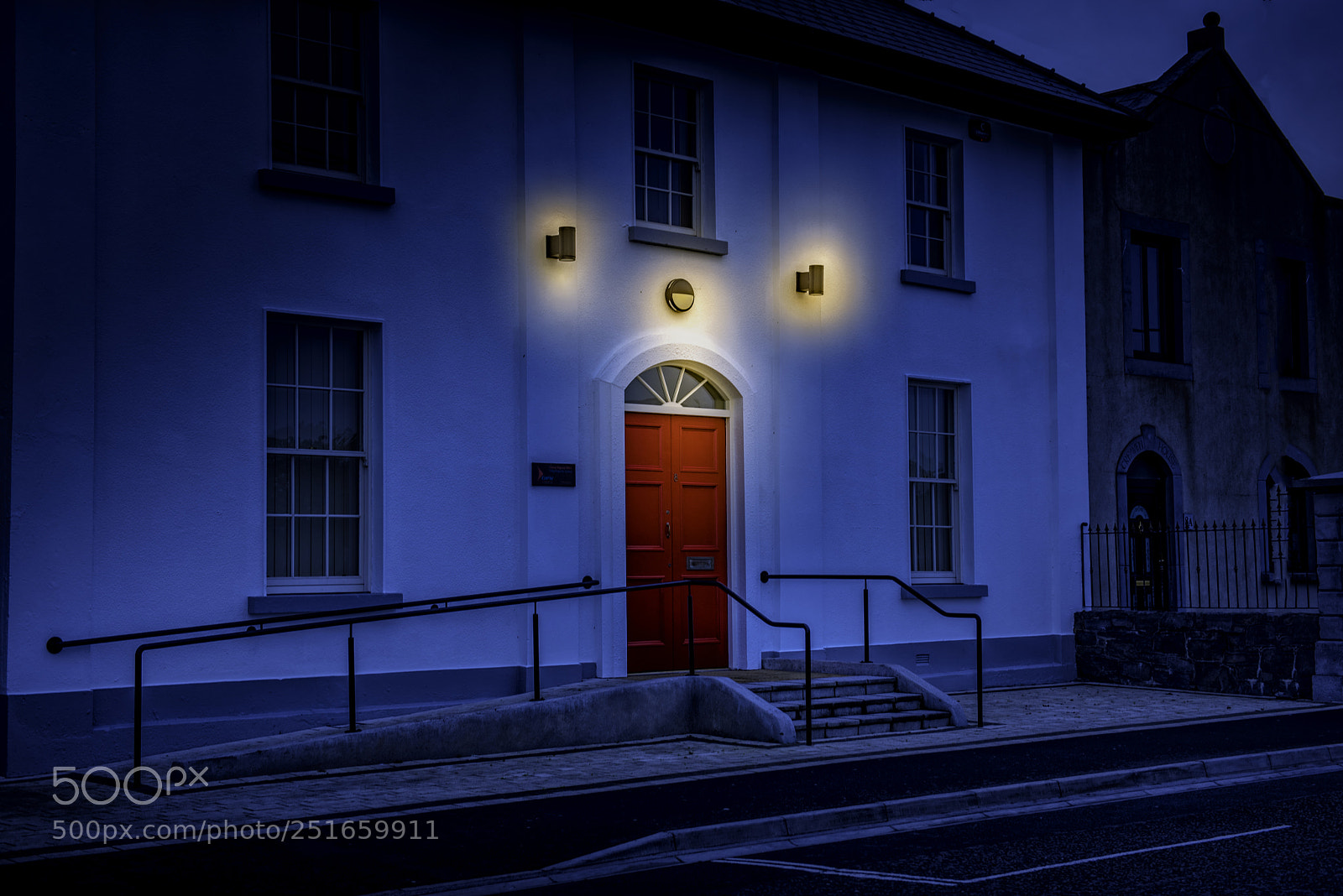Nikon D810 sample photo. Red door, galway photography