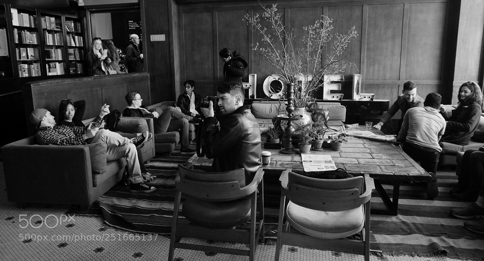 Sony a6300 sample photo. Lobby lounging photography