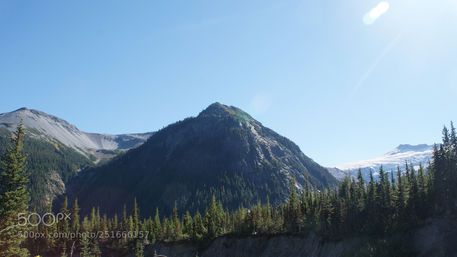 Sony Alpha DSLR-A200 sample photo. Glacier basin trail, mt photography