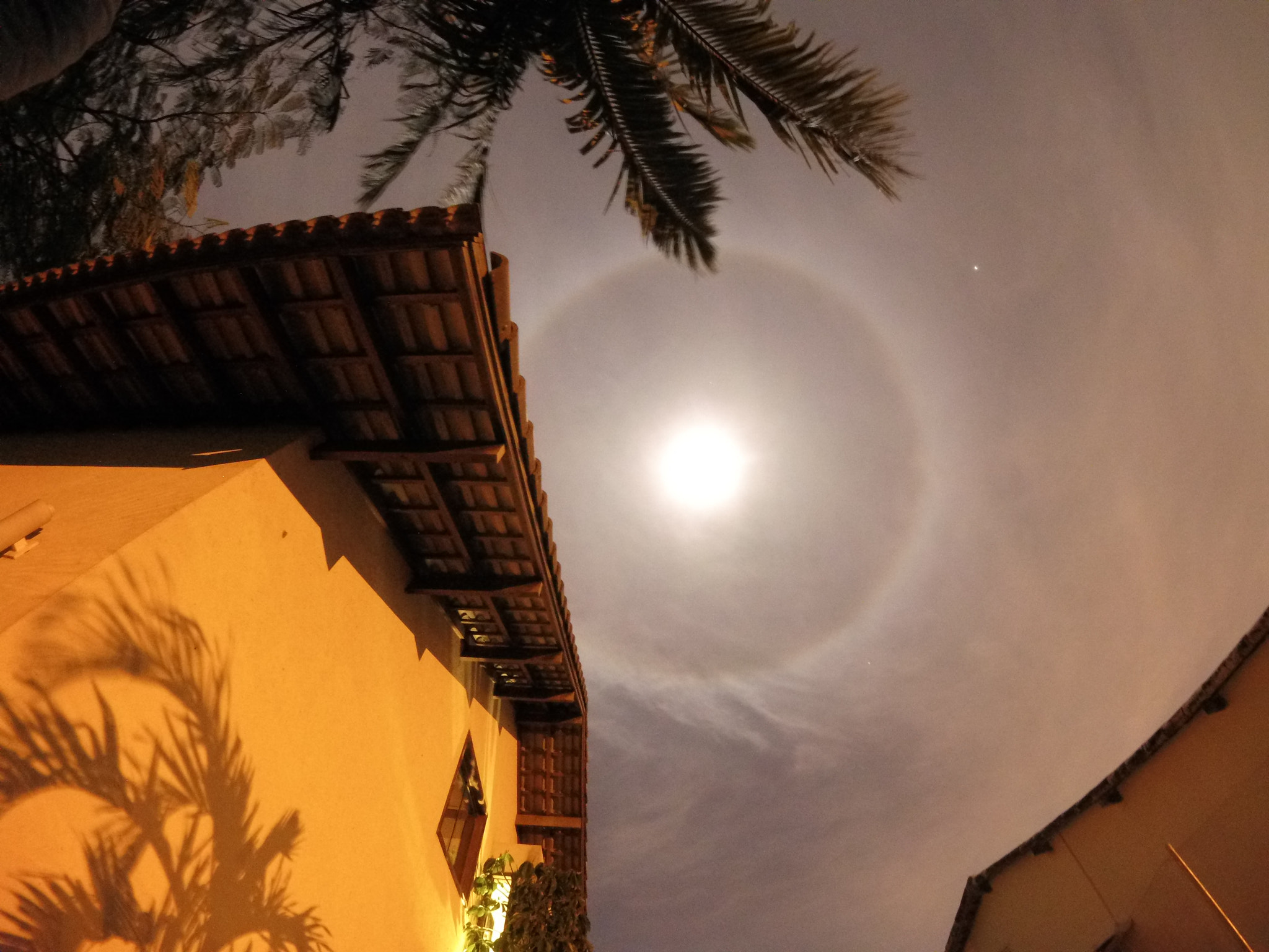 GoPro HERO5 Session sample photo. Lunar halo photography