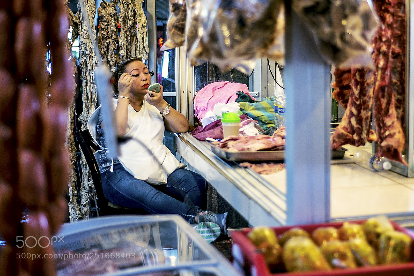 Nikon D800 sample photo. Make-up at the market photography