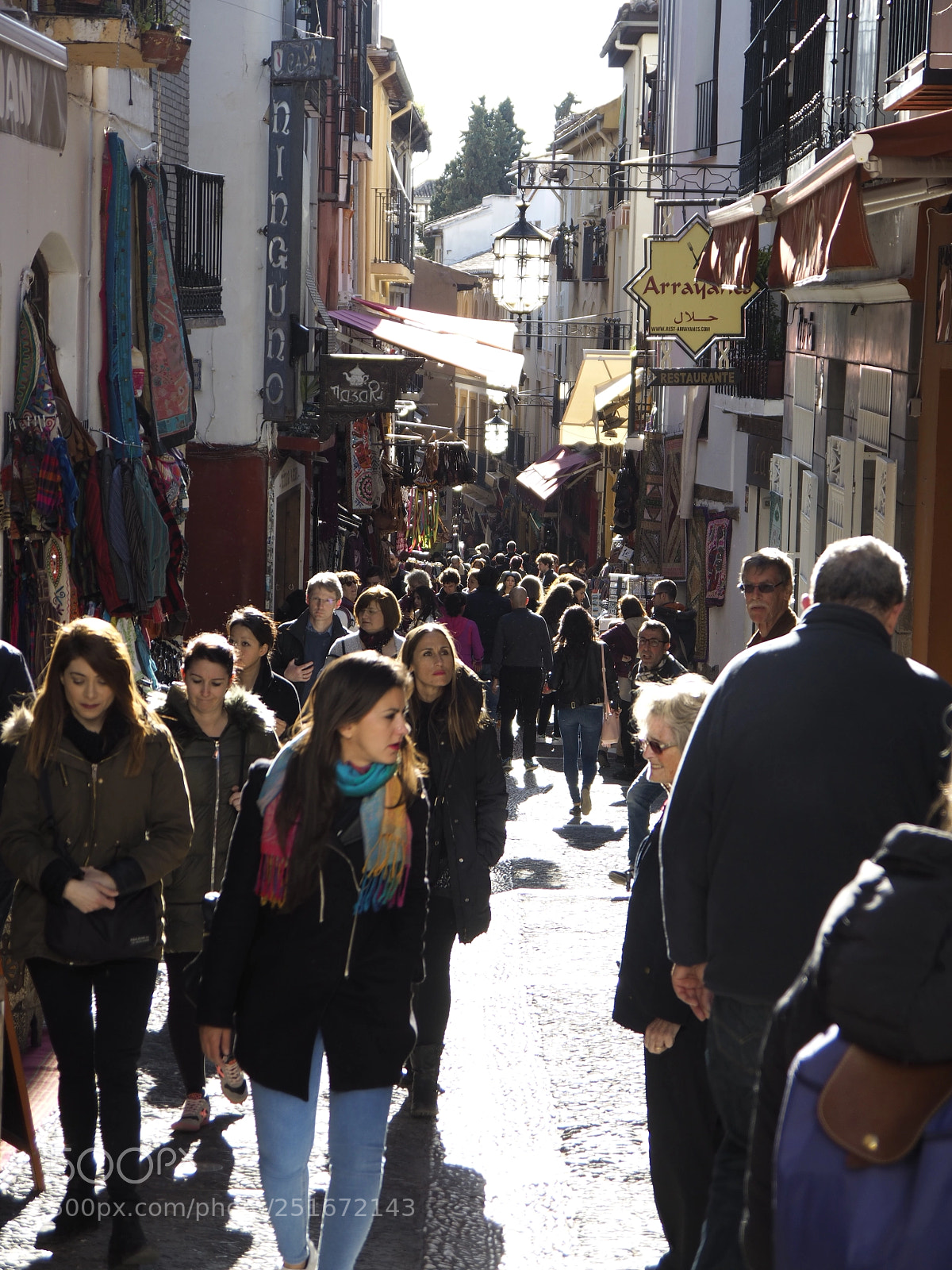 Olympus OM-D E-M10 sample photo. Old streets of granada photography
