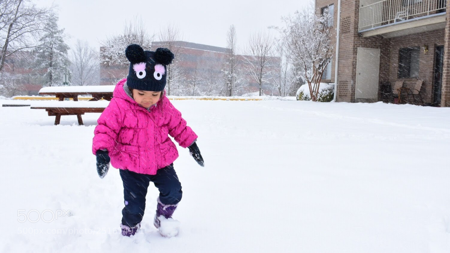 Nikon D7200 sample photo. Snow path photography