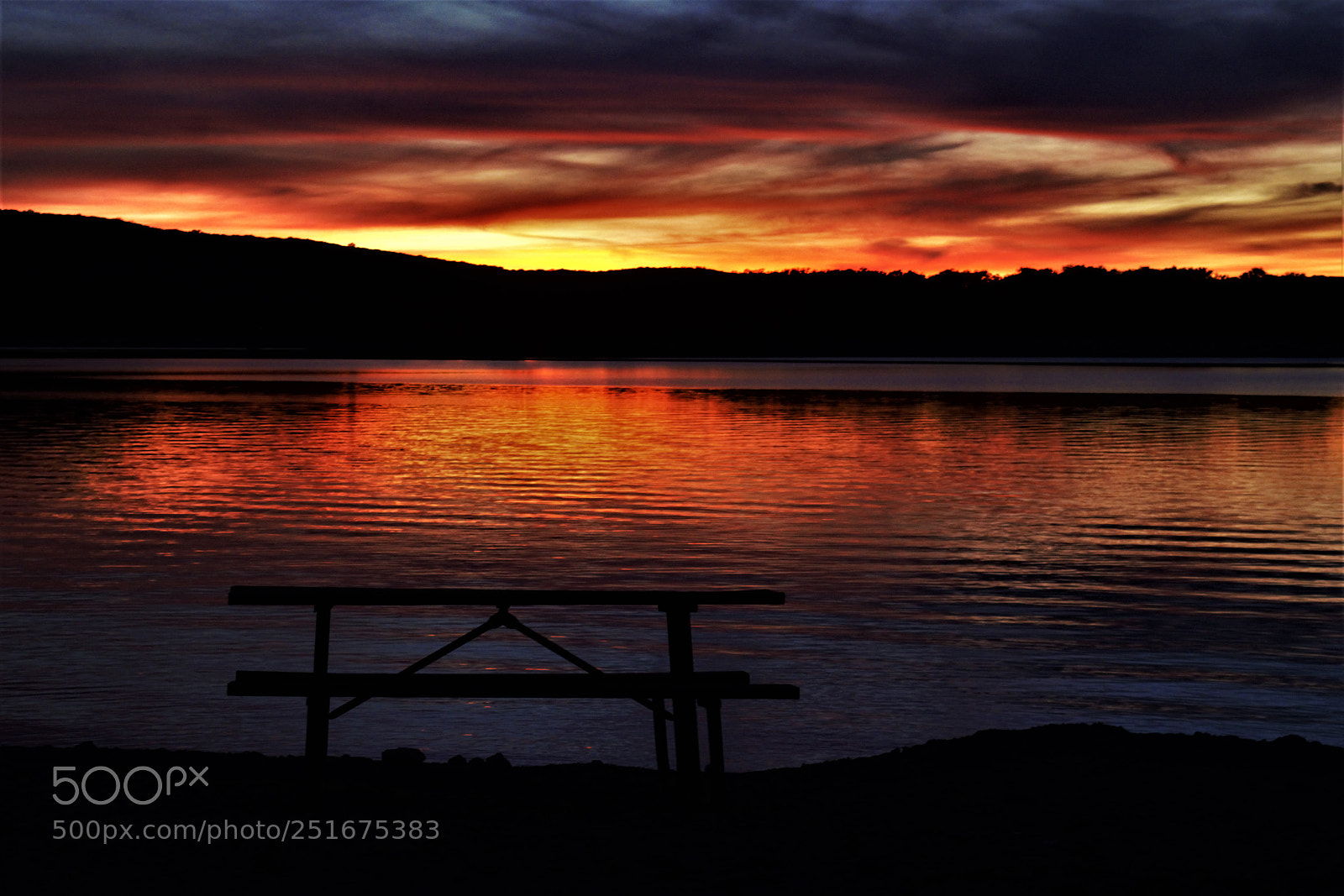 Nikon D7100 sample photo. Sunset picknik table photography