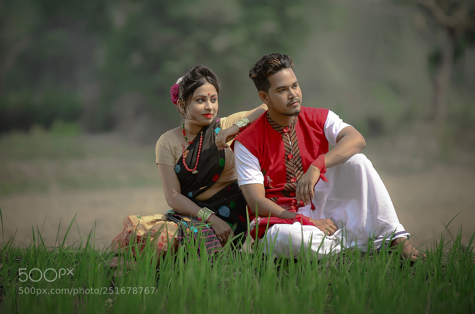 Nikon D7000 sample photo. Assamese couple photography