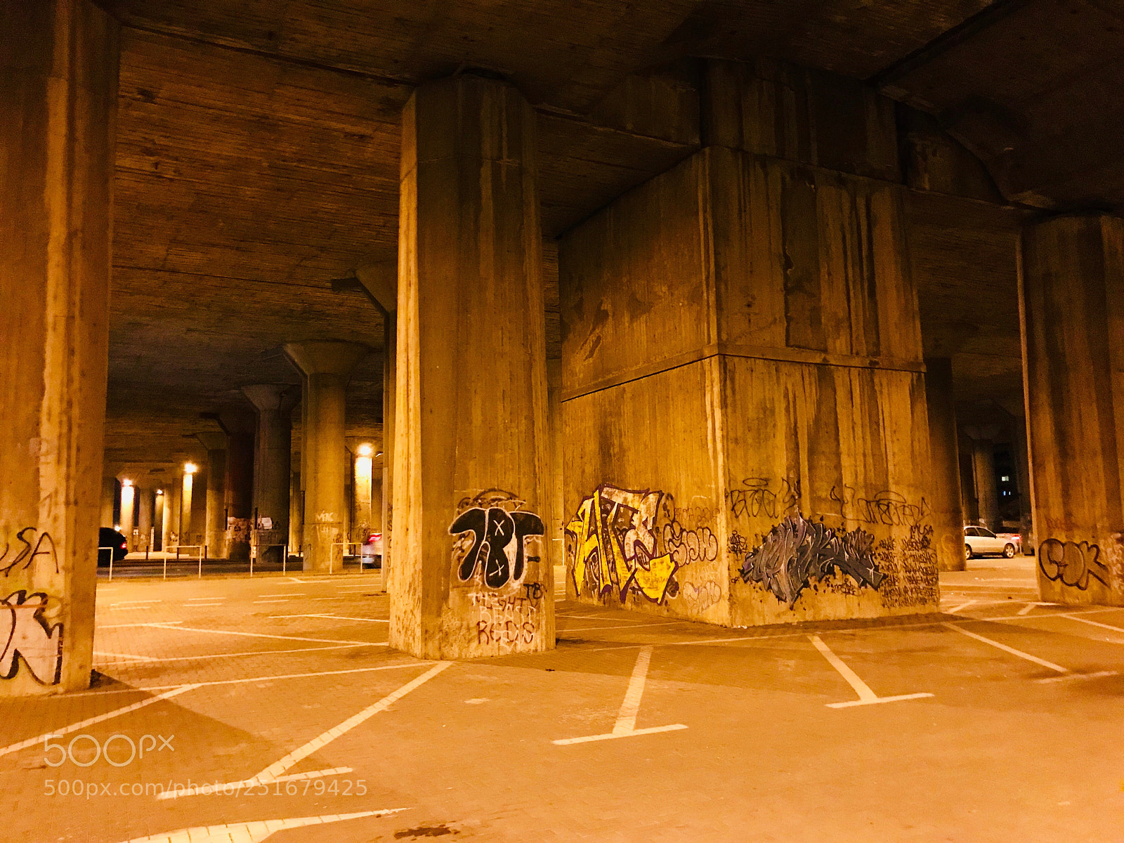 Apple iPhone 7 Plus sample photo. Pillars under station  photography