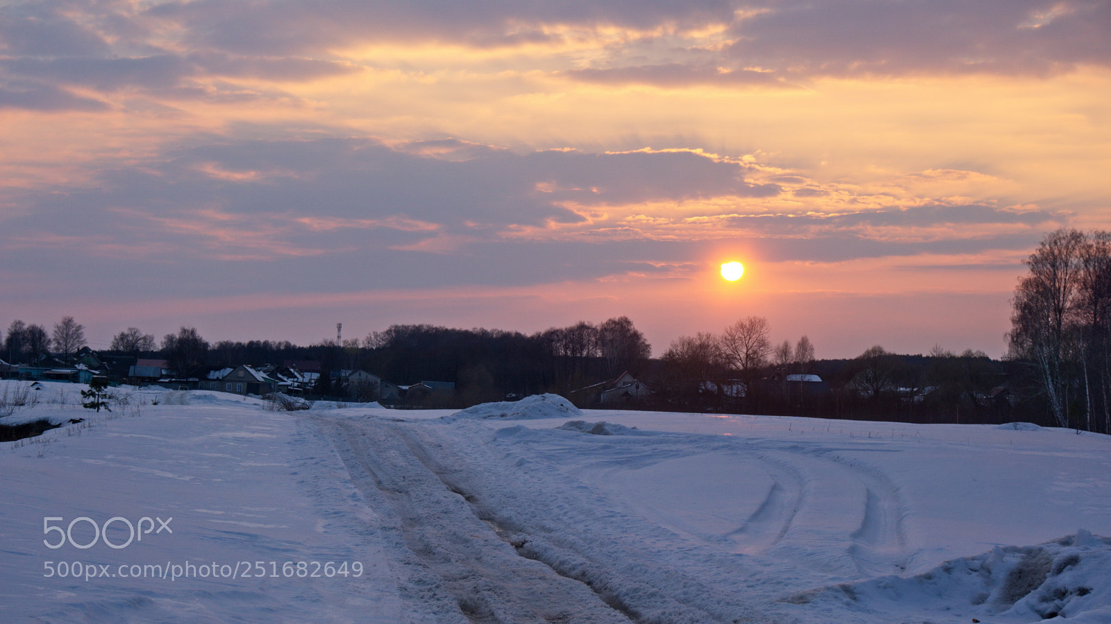 Sony a6000 sample photo. Ivanovka. march sundown. Ивановка. Мартовский Зака photography