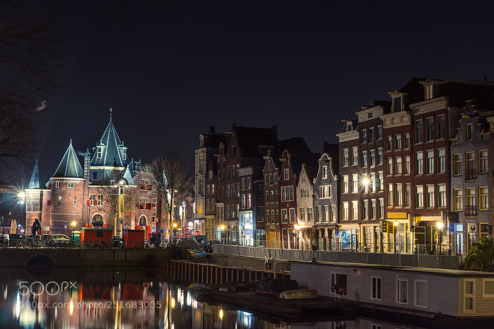 Sony SLT-A68 sample photo. Night by the canal photography