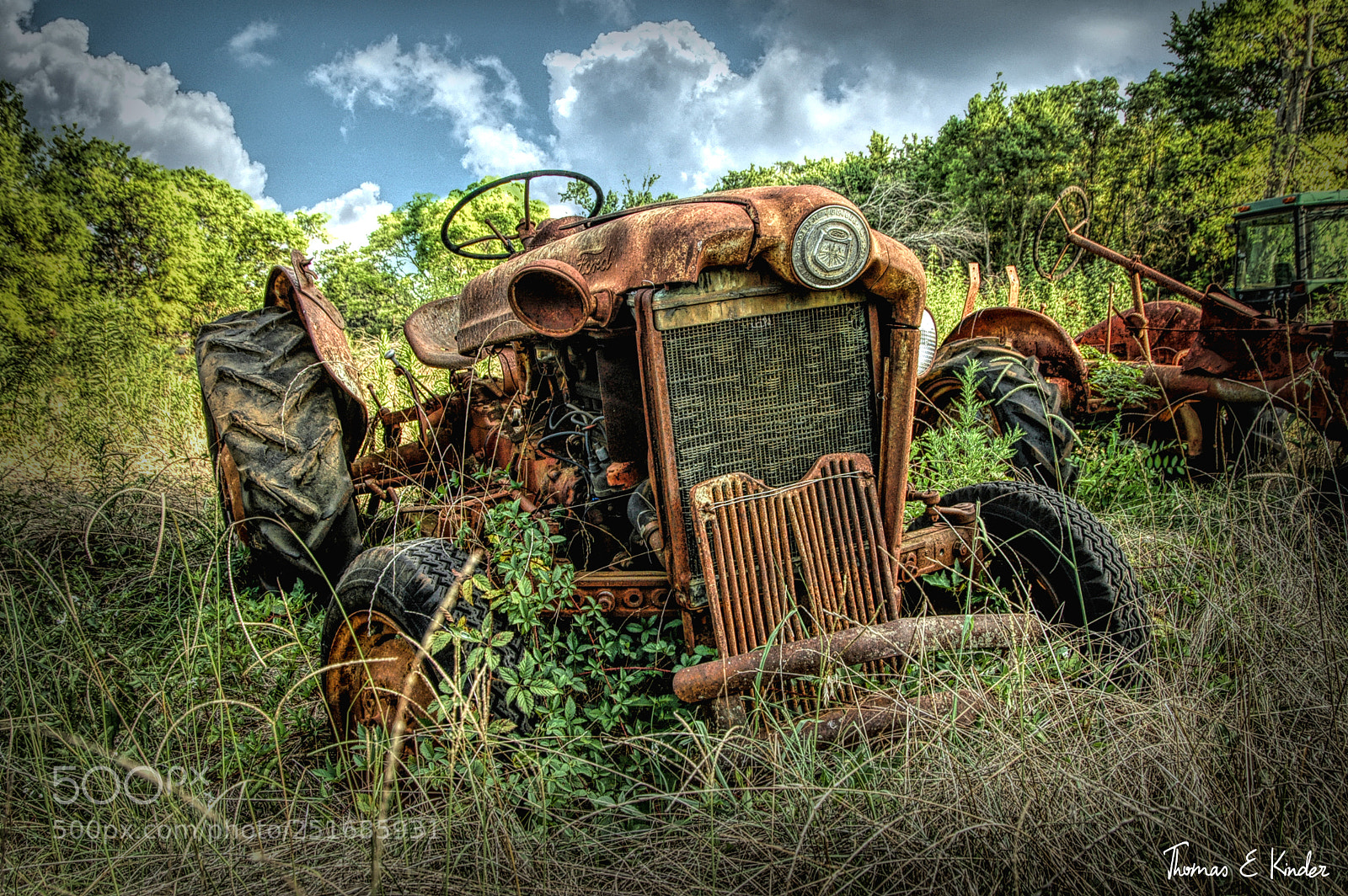 Nikon D70 sample photo. Abandoned tractor photography