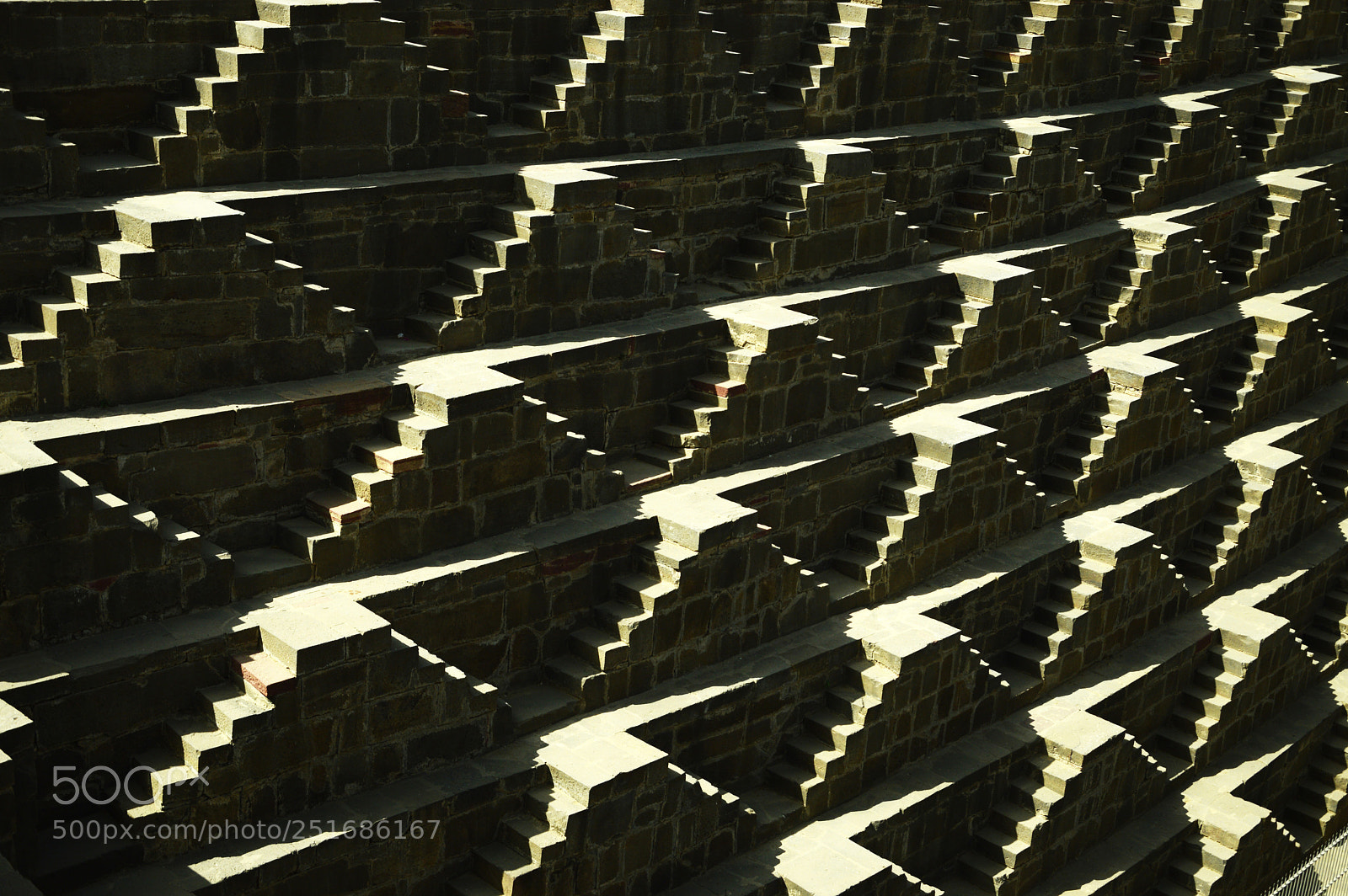 Nikon D3200 sample photo. Stepwell at chand baori photography