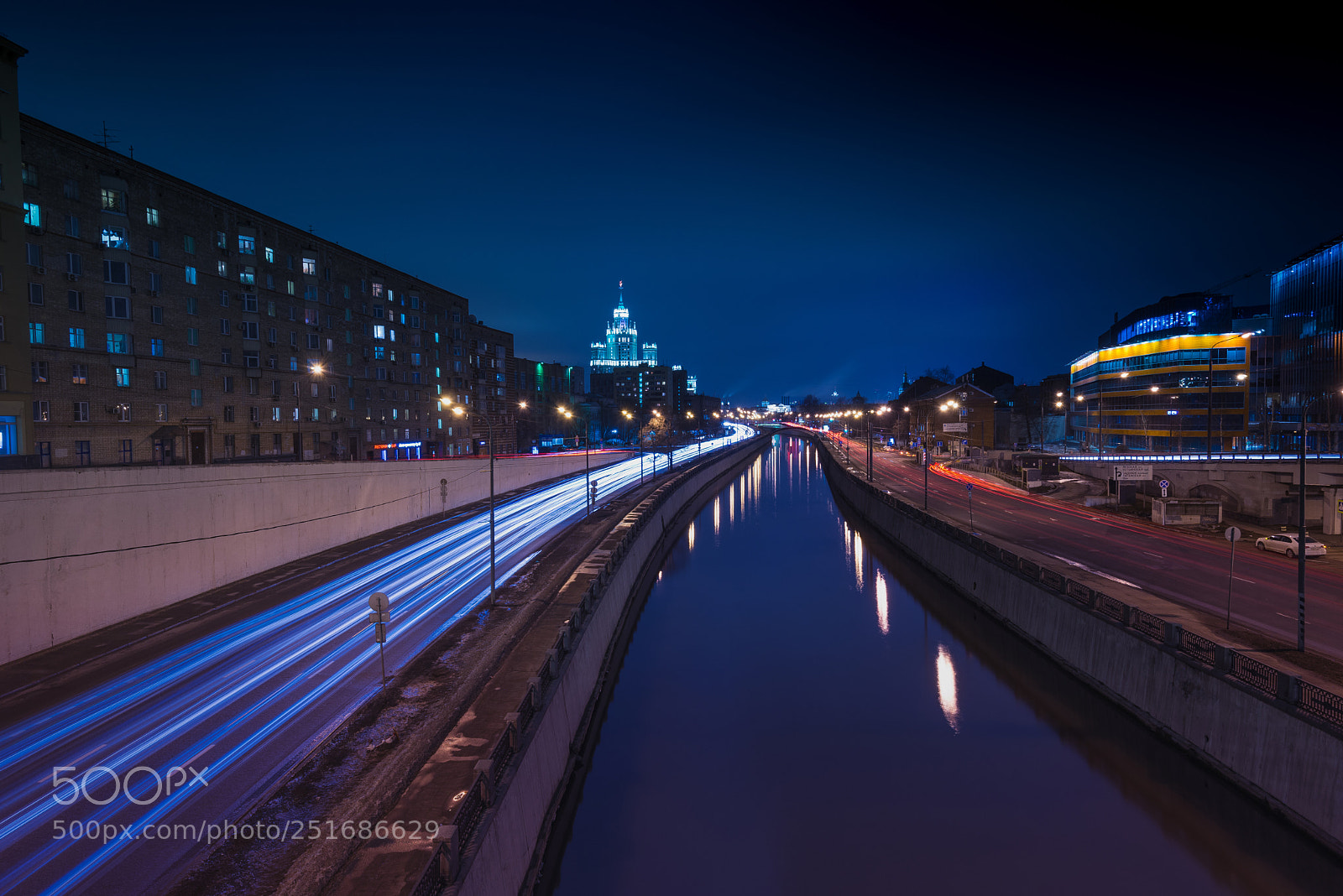 Nikon D610 sample photo. Moscow, night view on photography