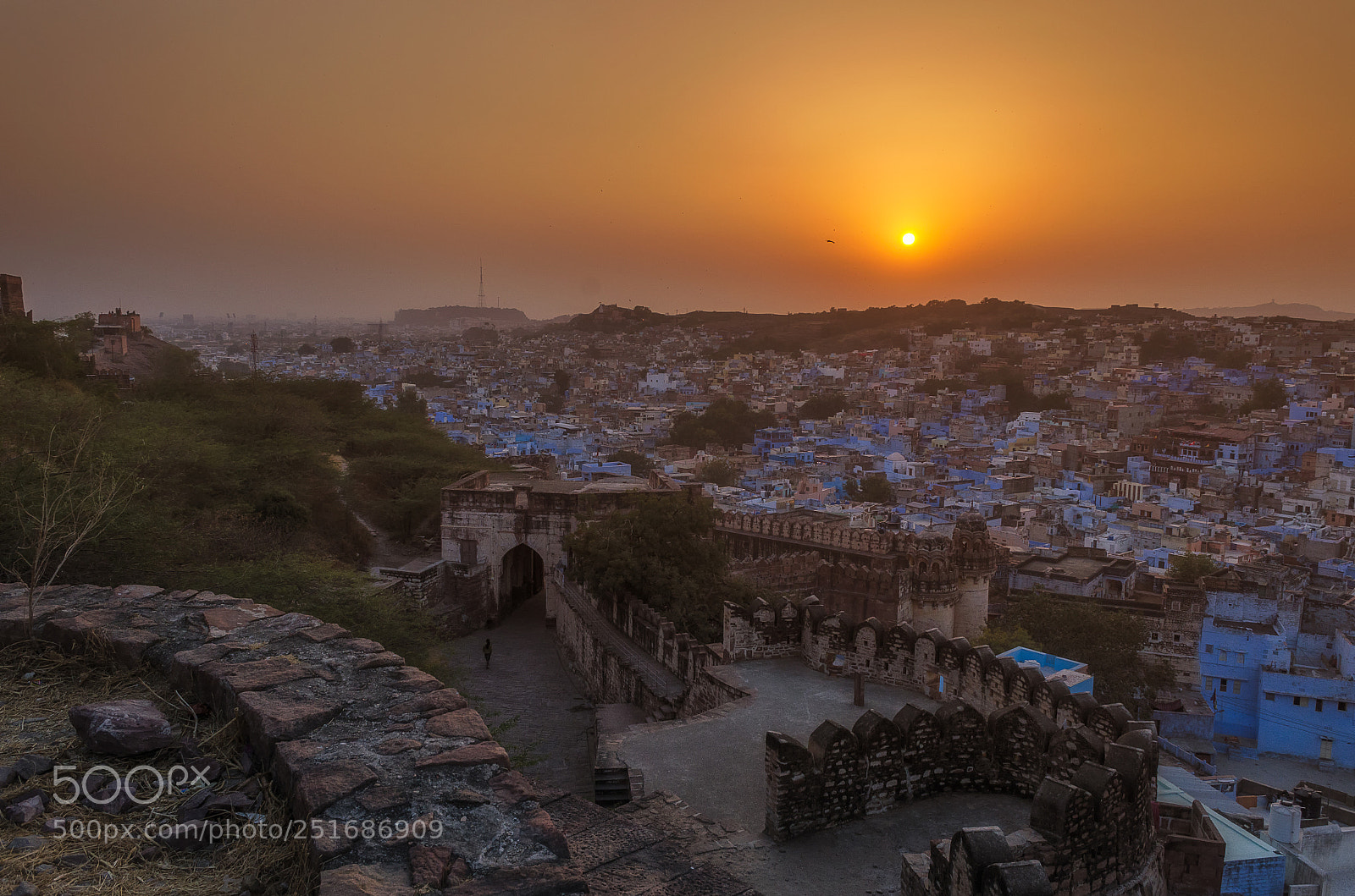 Nikon D5100 sample photo. A blue city : jodhpur photography