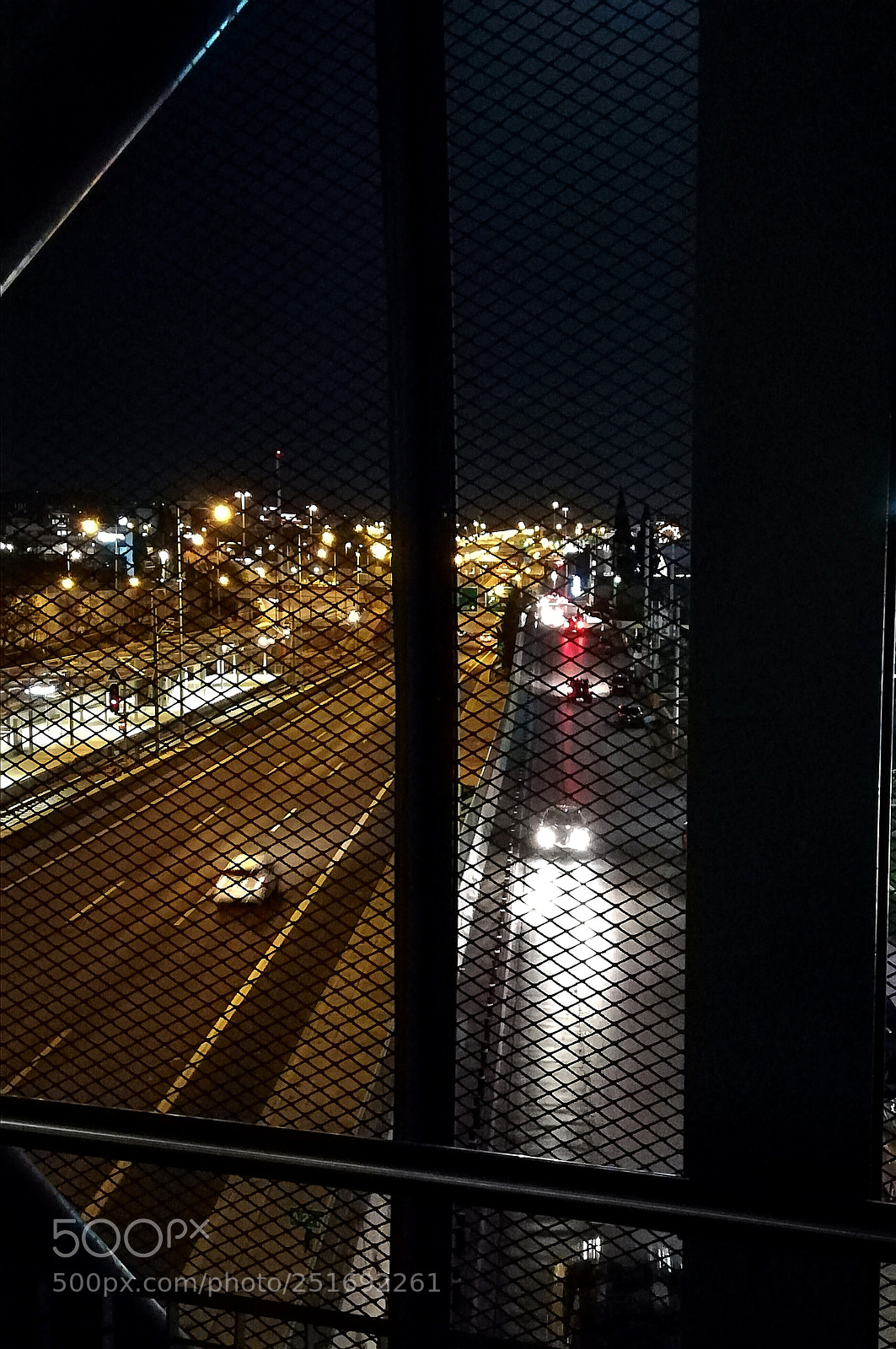 HUAWEI P10 lite sample photo. Midnight highway photography