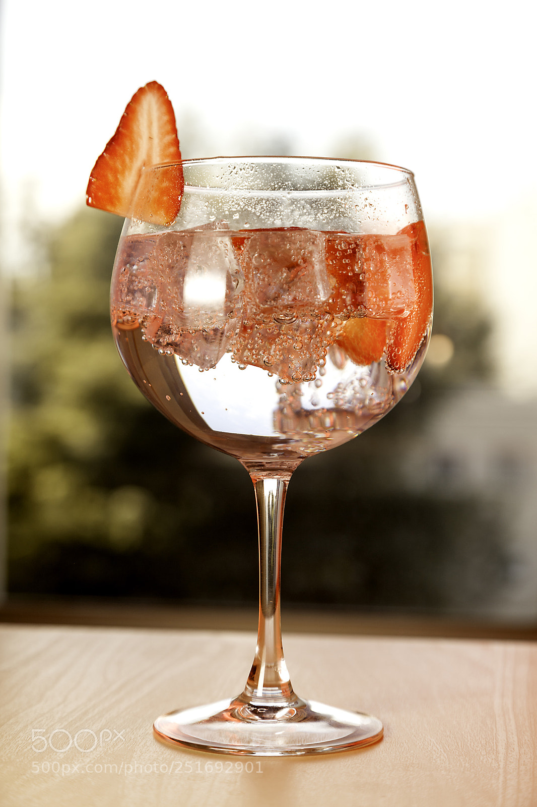 Canon EOS 5D Mark II sample photo. Gin tonic and strawberry photography