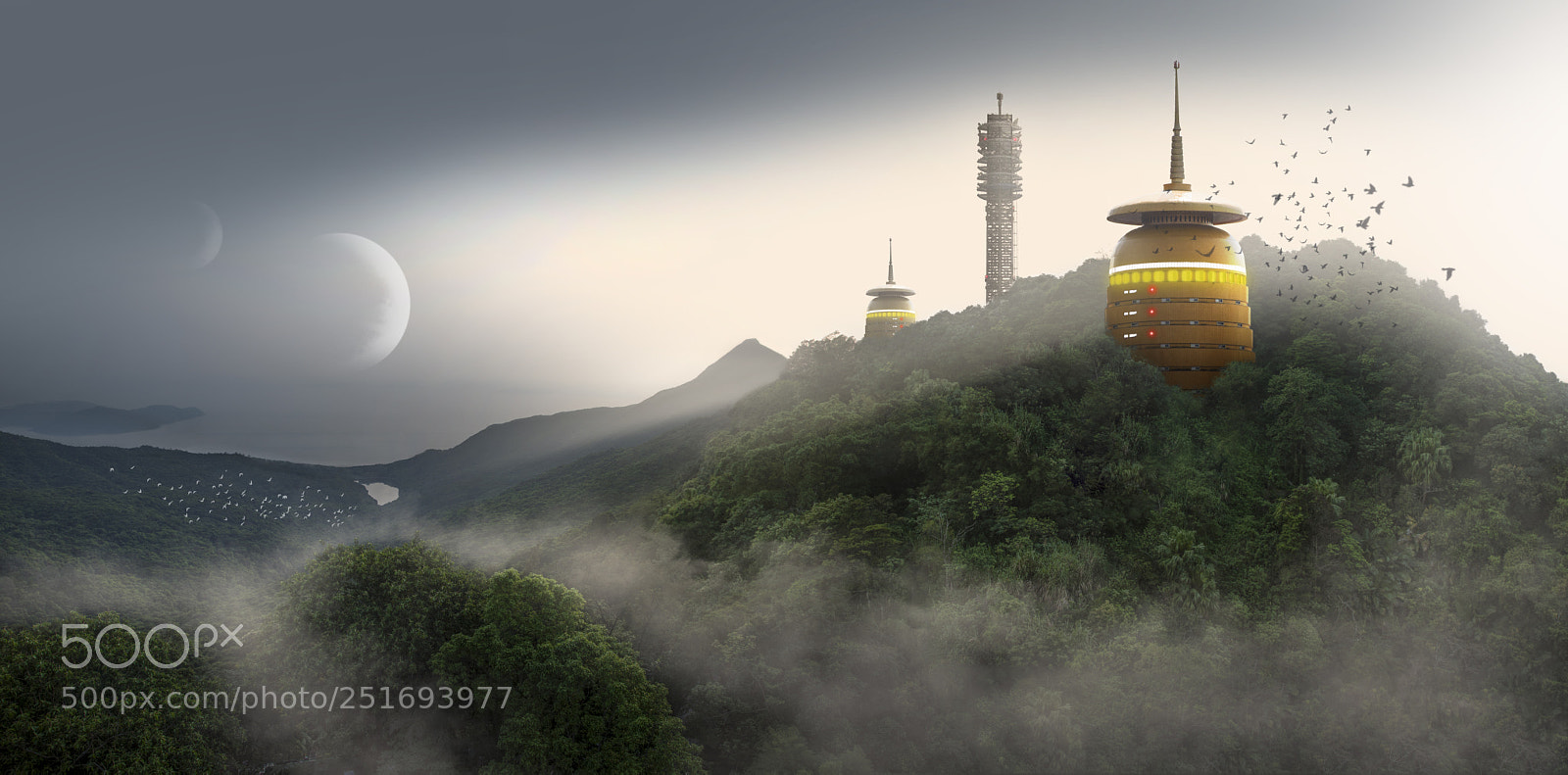 Canon EOS 5D Mark IV sample photo. Alien planet concept art photography