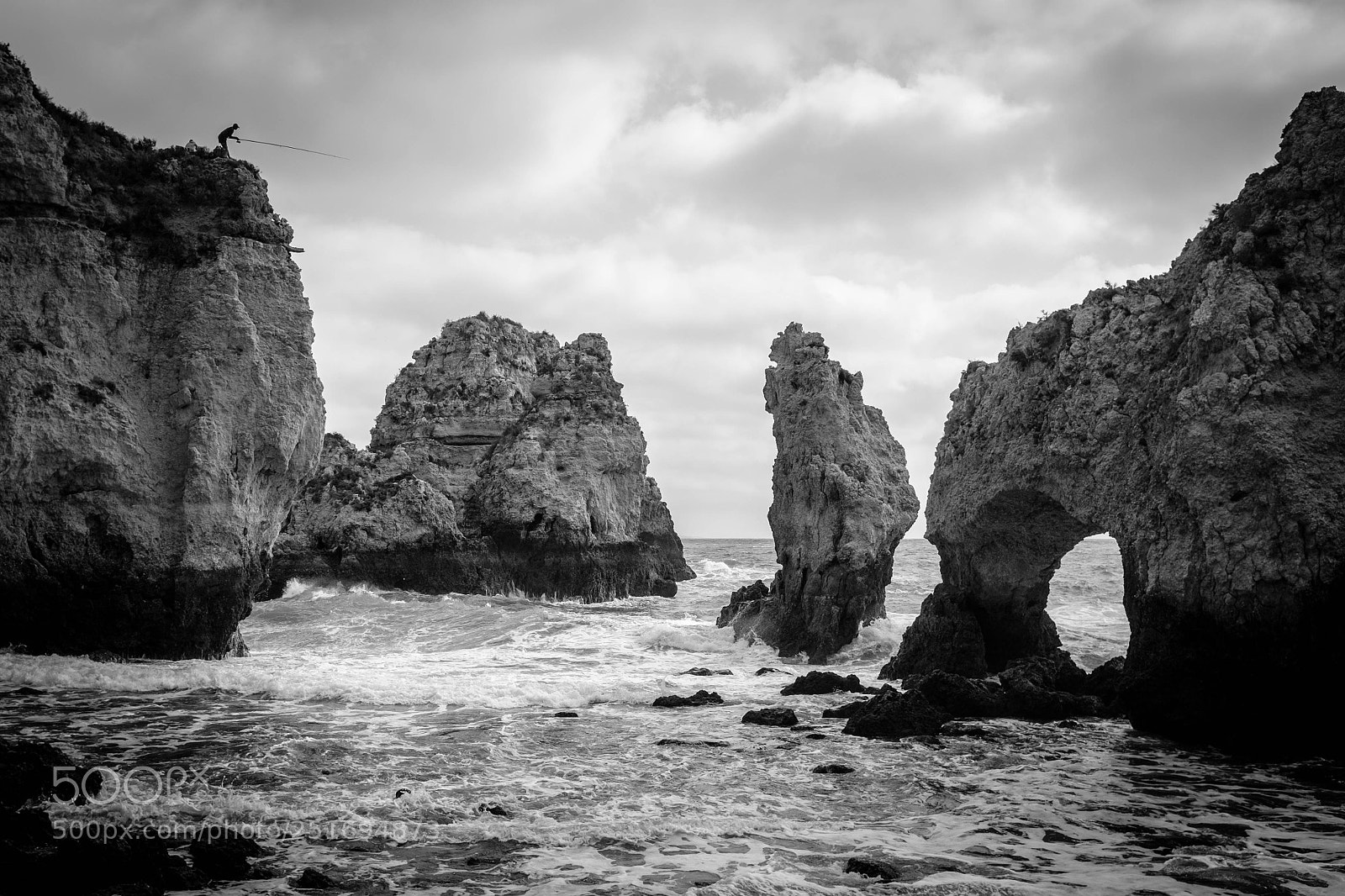 Fujifilm X100S sample photo. Fisherman in algarve photography