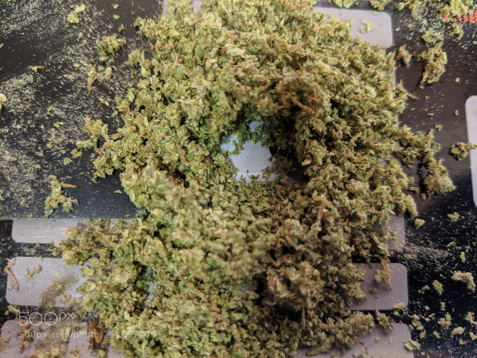 Google Pixel 2 XL sample photo. Ground up cannabis photography