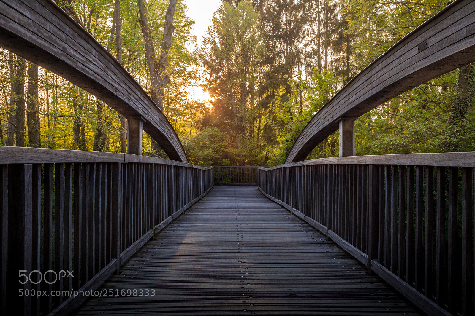Canon EOS 5D Mark II sample photo. Wooden bridge in sundown. photography