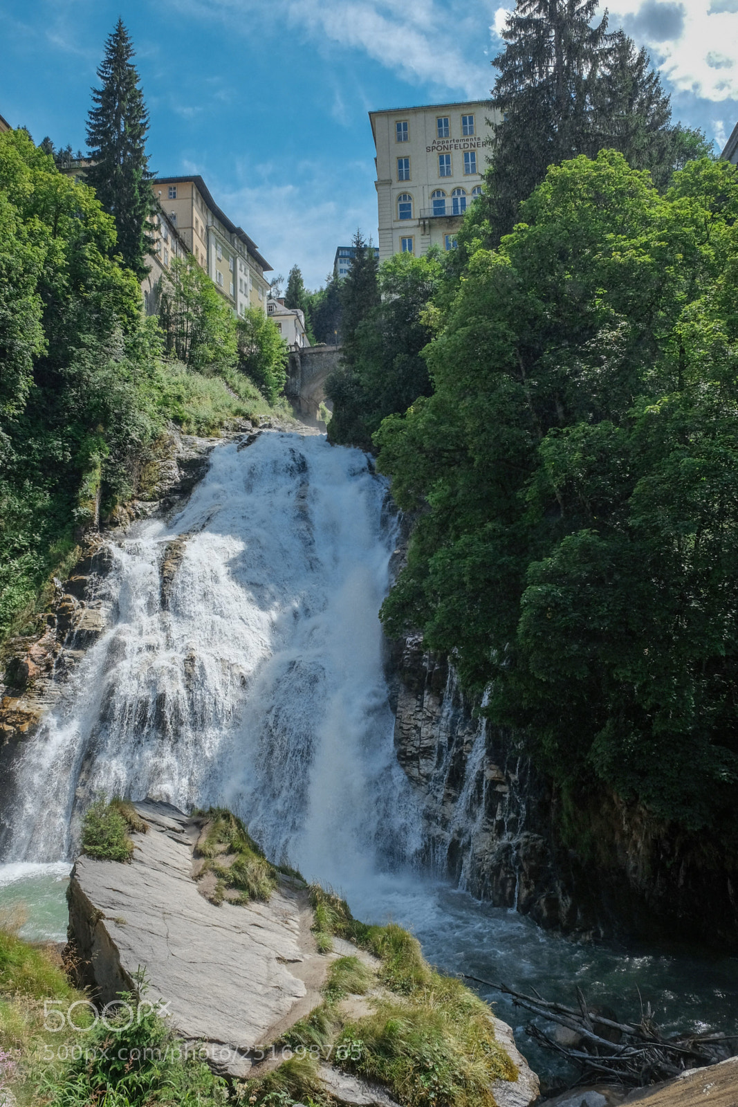 Fujifilm X-T10 sample photo. Waterfall in bad gastein photography