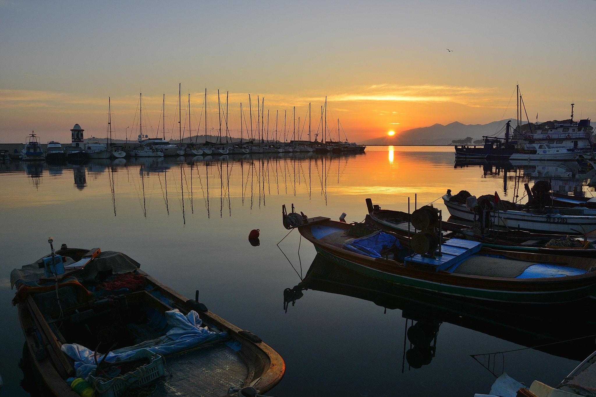 Nikon D7100 sample photo. Marina-sunrise photography