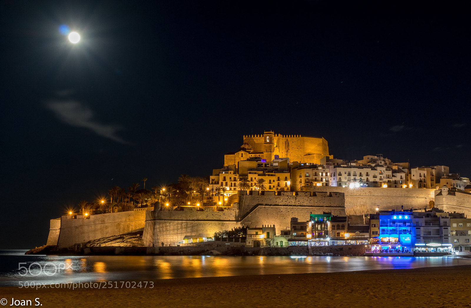 Canon EOS 80D sample photo. Nocturna peñiscola photography