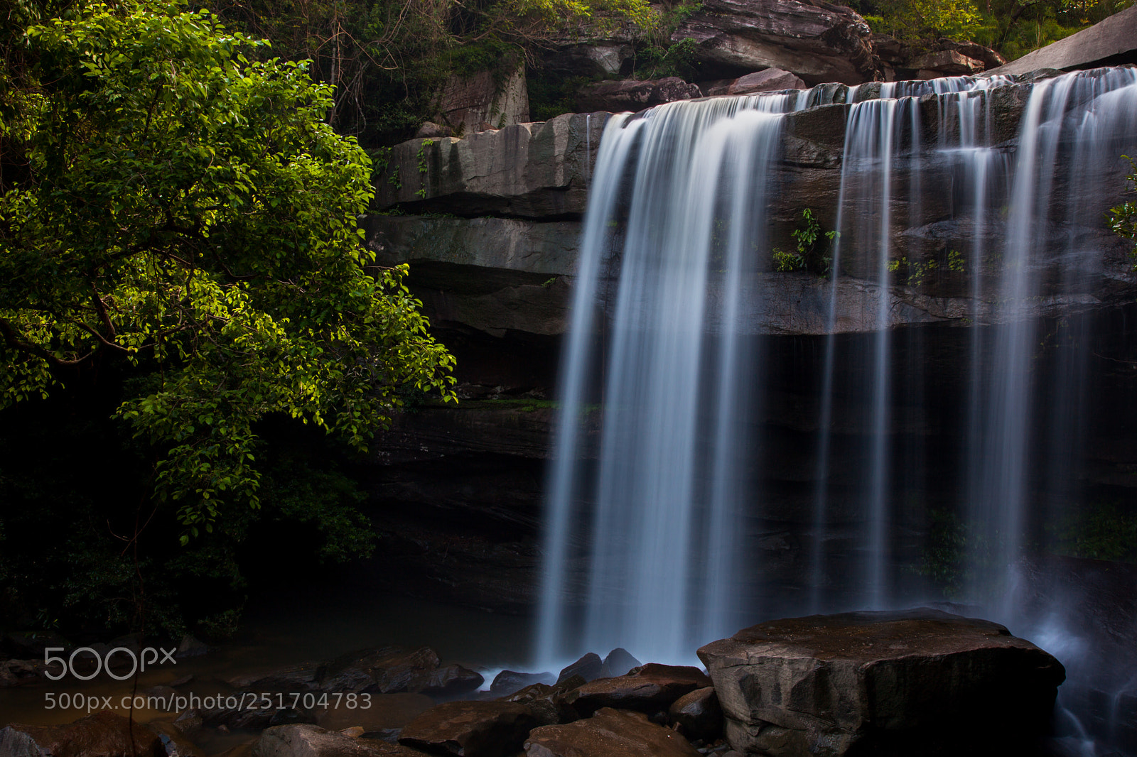 Canon EOS 5D Mark II sample photo. Thung na muang waterfall photography