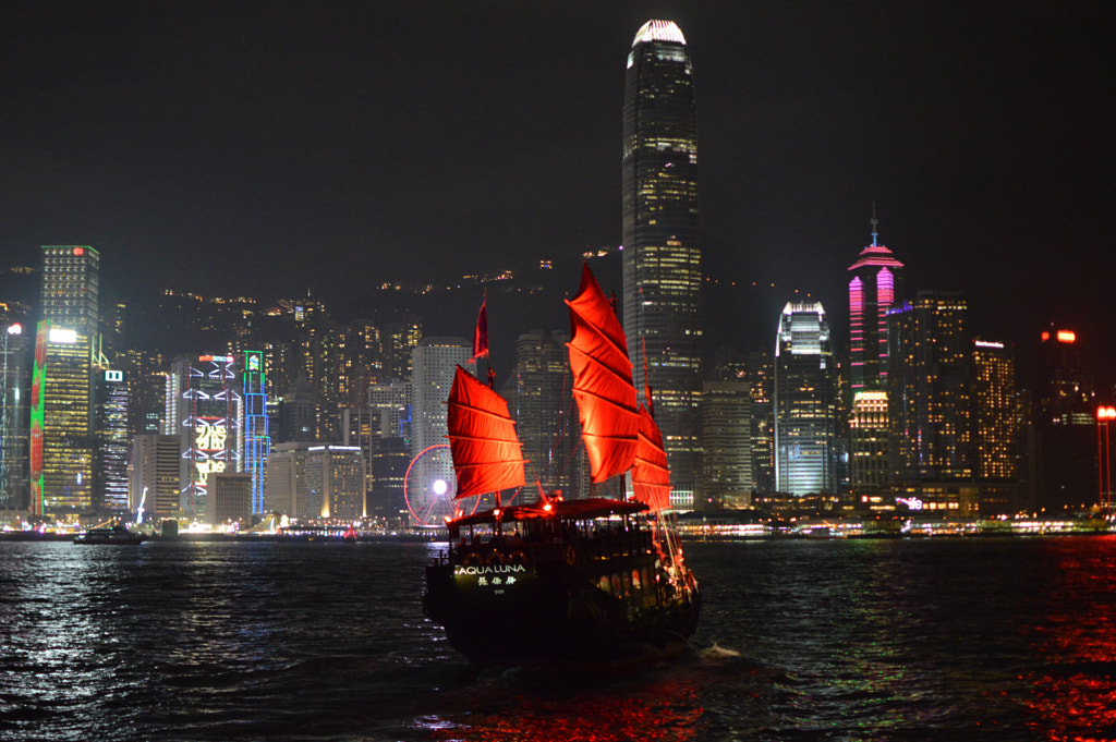 Magnificent Hong Kong on display at night by J B / 500px