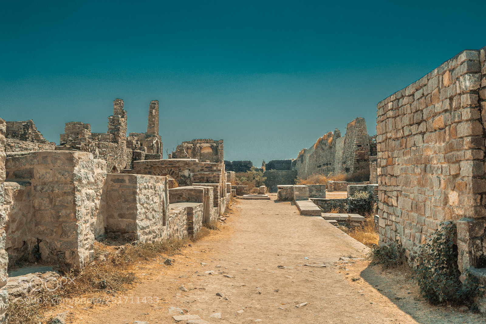Nikon D5200 sample photo. Golconda fort photography