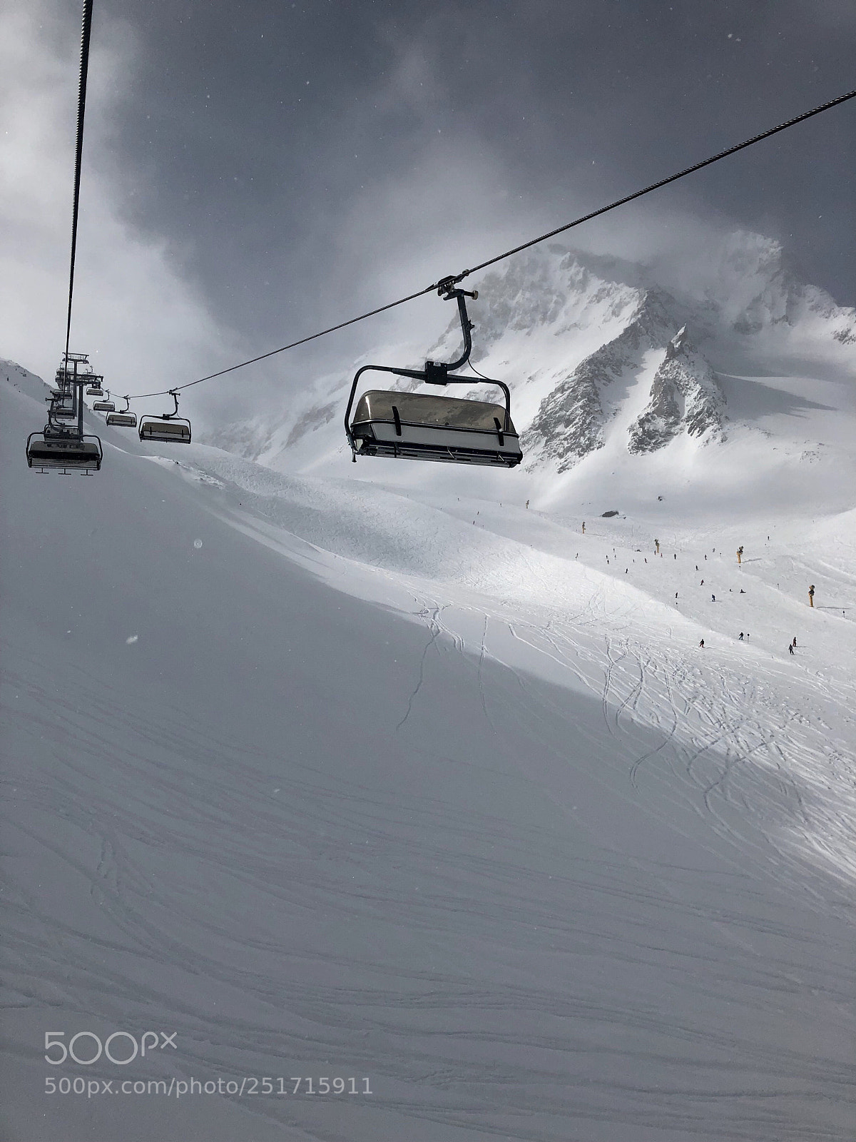 Apple iPhone 8 sample photo. Skilift in the stubai photography