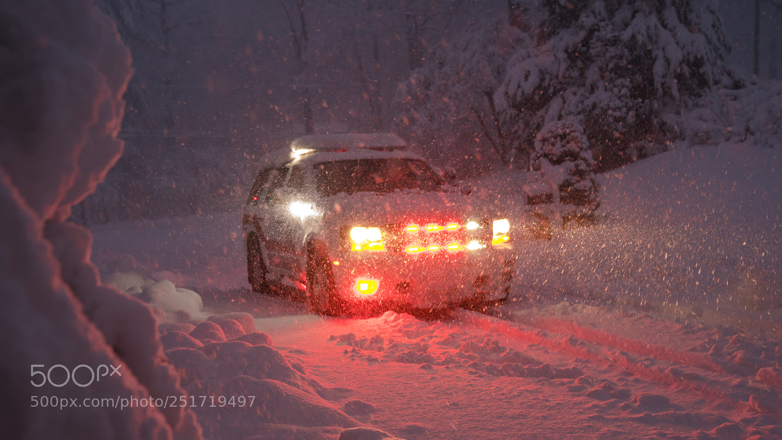Sony a7R III sample photo. Late season snow storm photography
