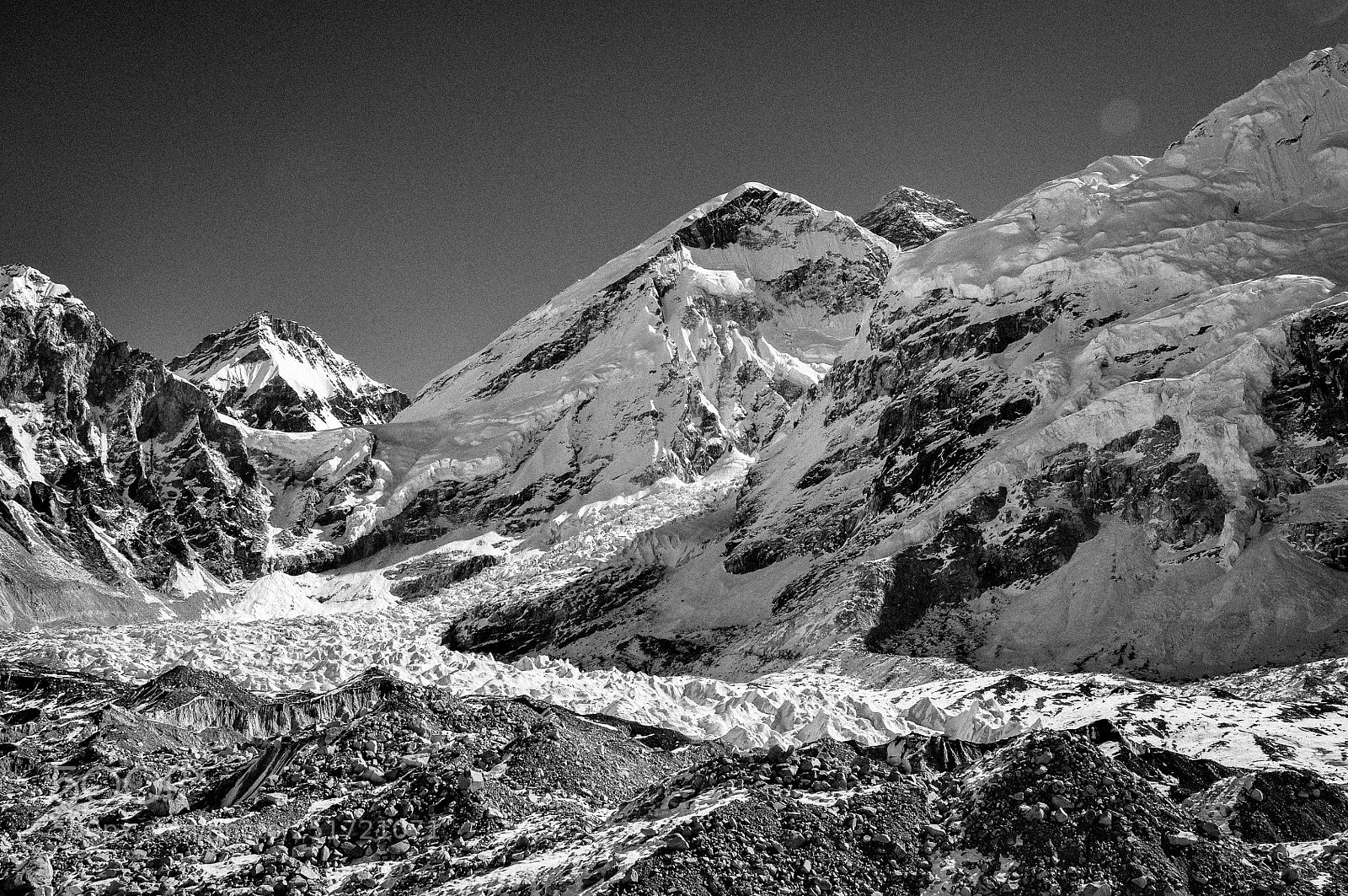 Nikon D90 sample photo. Everest icefall  alt 5364m photography