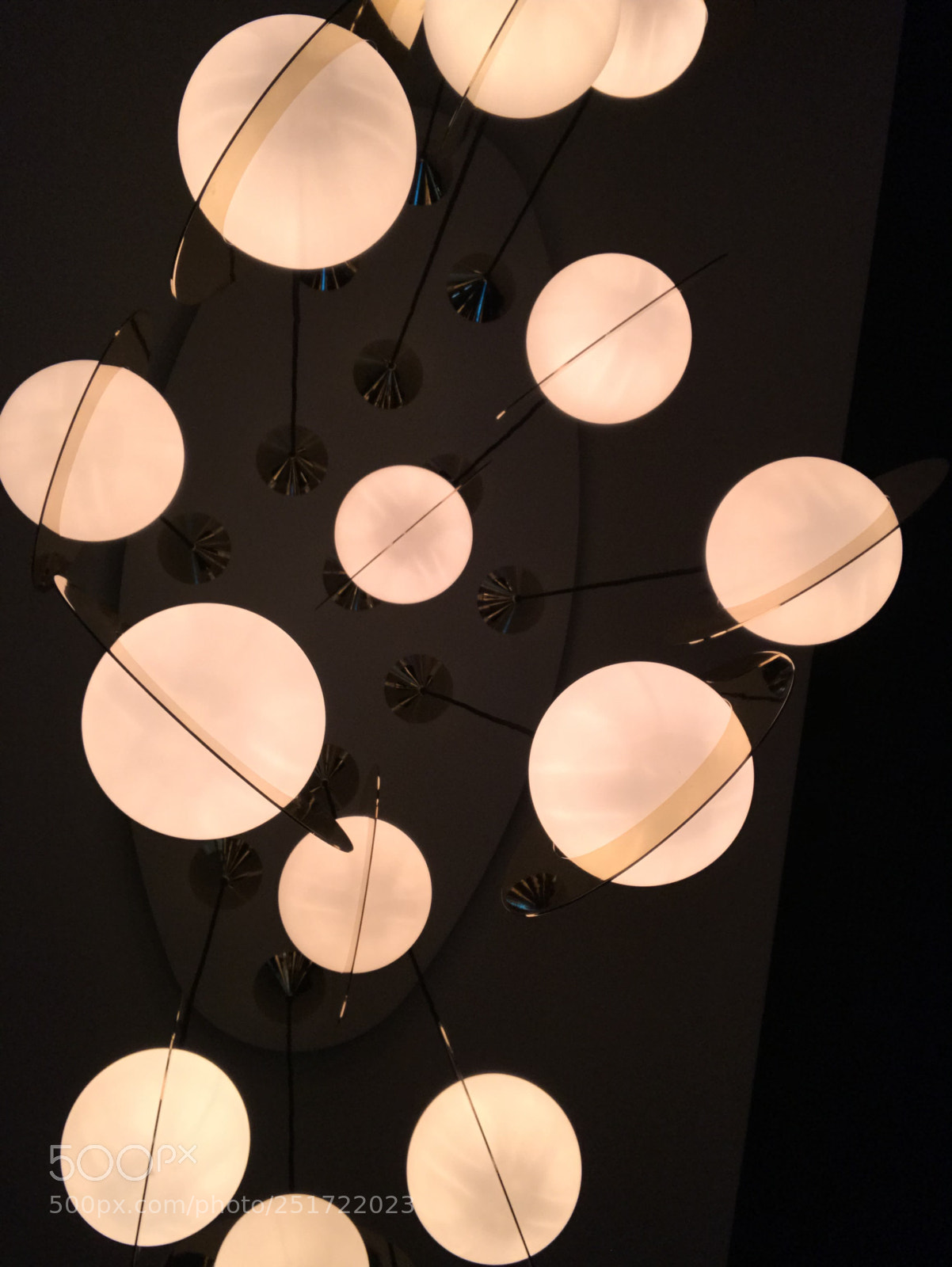 Apple iPhone 7 sample photo. Ceiling lights like planets photography