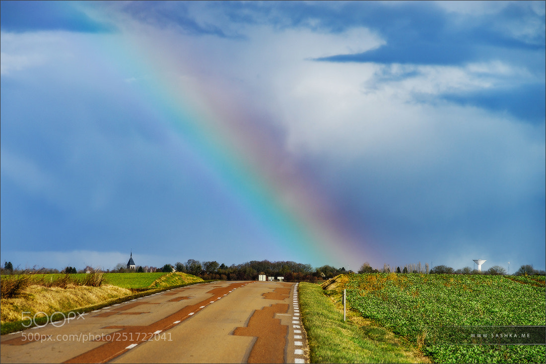 Sony a99 II sample photo. Beautiful colorful rainbow at photography
