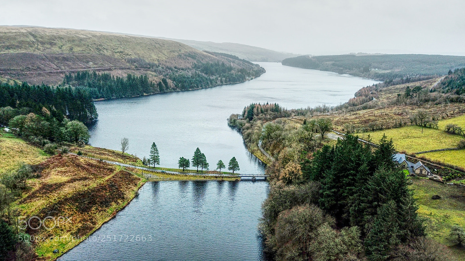 DJI FC220 sample photo. Bridge in wales photography
