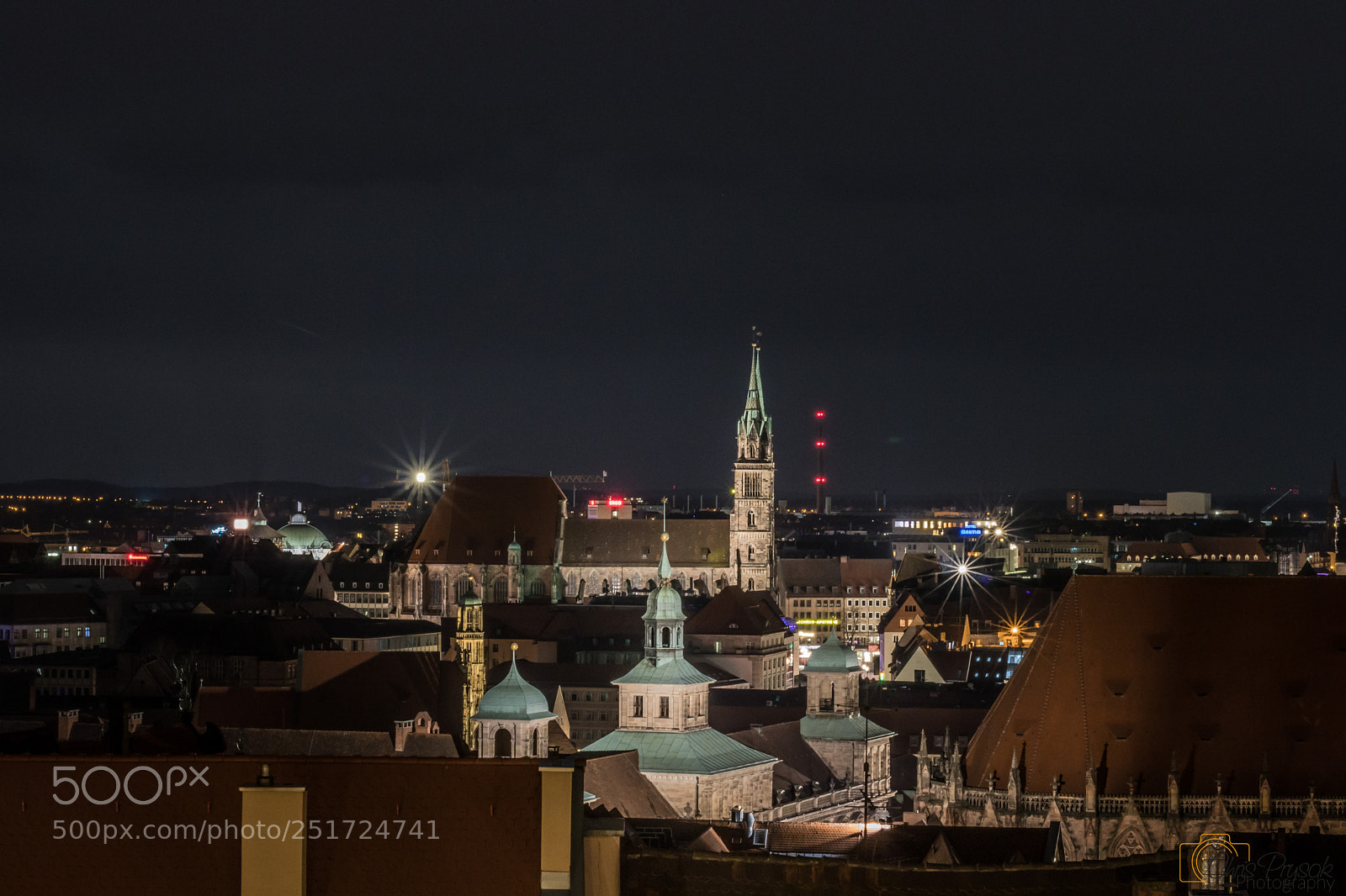 Canon EOS 80D sample photo. Nuremberg city by night photography