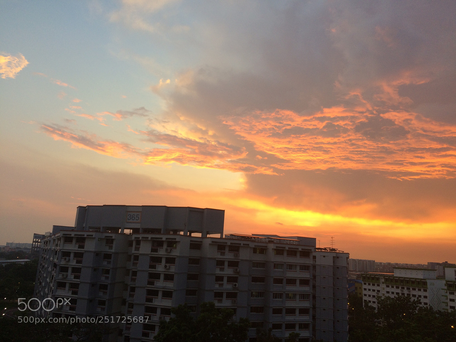 Apple iPhone 5s sample photo. Orange clouds sky photography