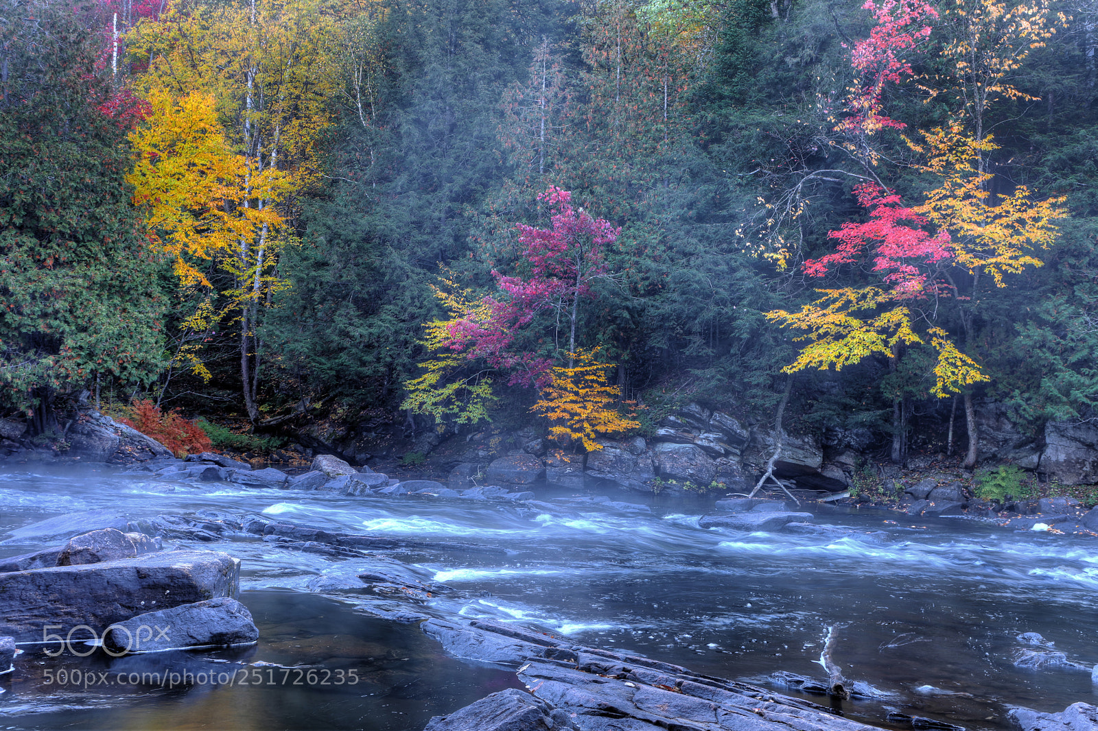 Canon EOS 5D Mark IV sample photo. Algonquin river rapids in photography