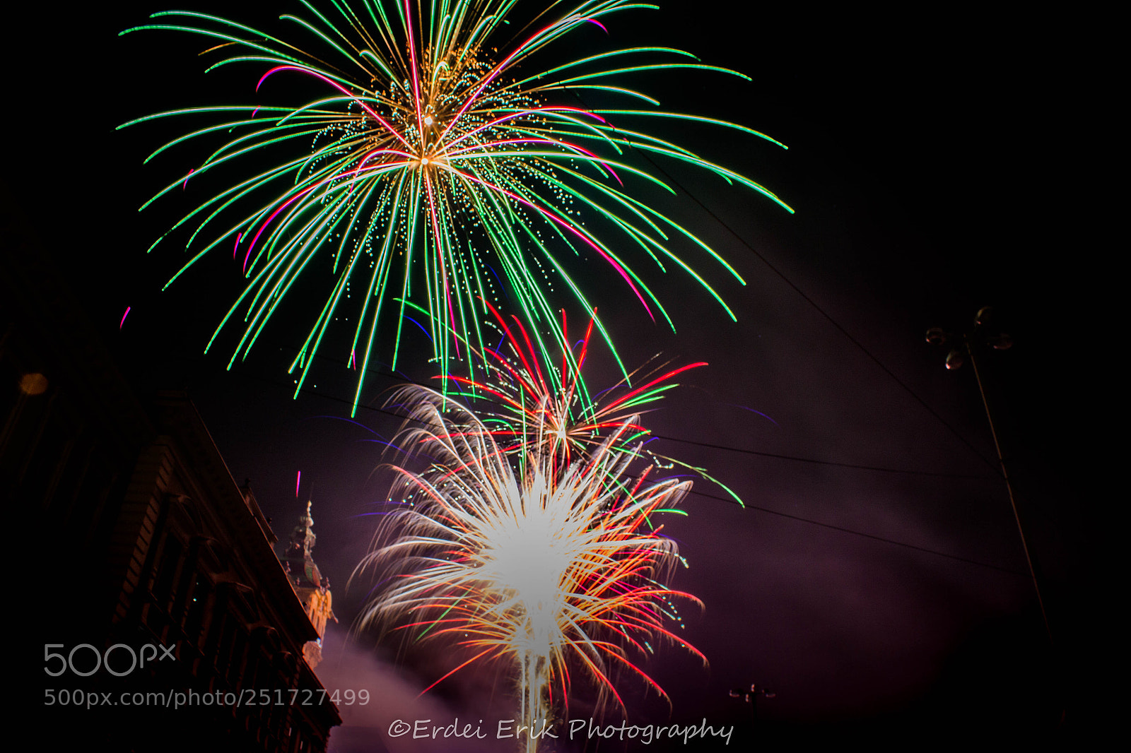 Canon EOS 600D (Rebel EOS T3i / EOS Kiss X5) sample photo. Szeged newyear fireworks photography