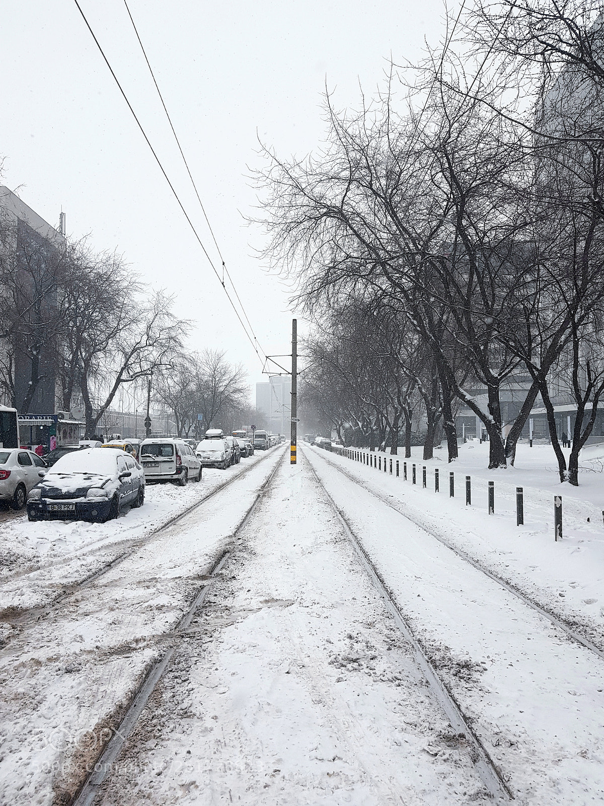 Samsung Galaxy S8+ sample photo. Winter bucharest photography