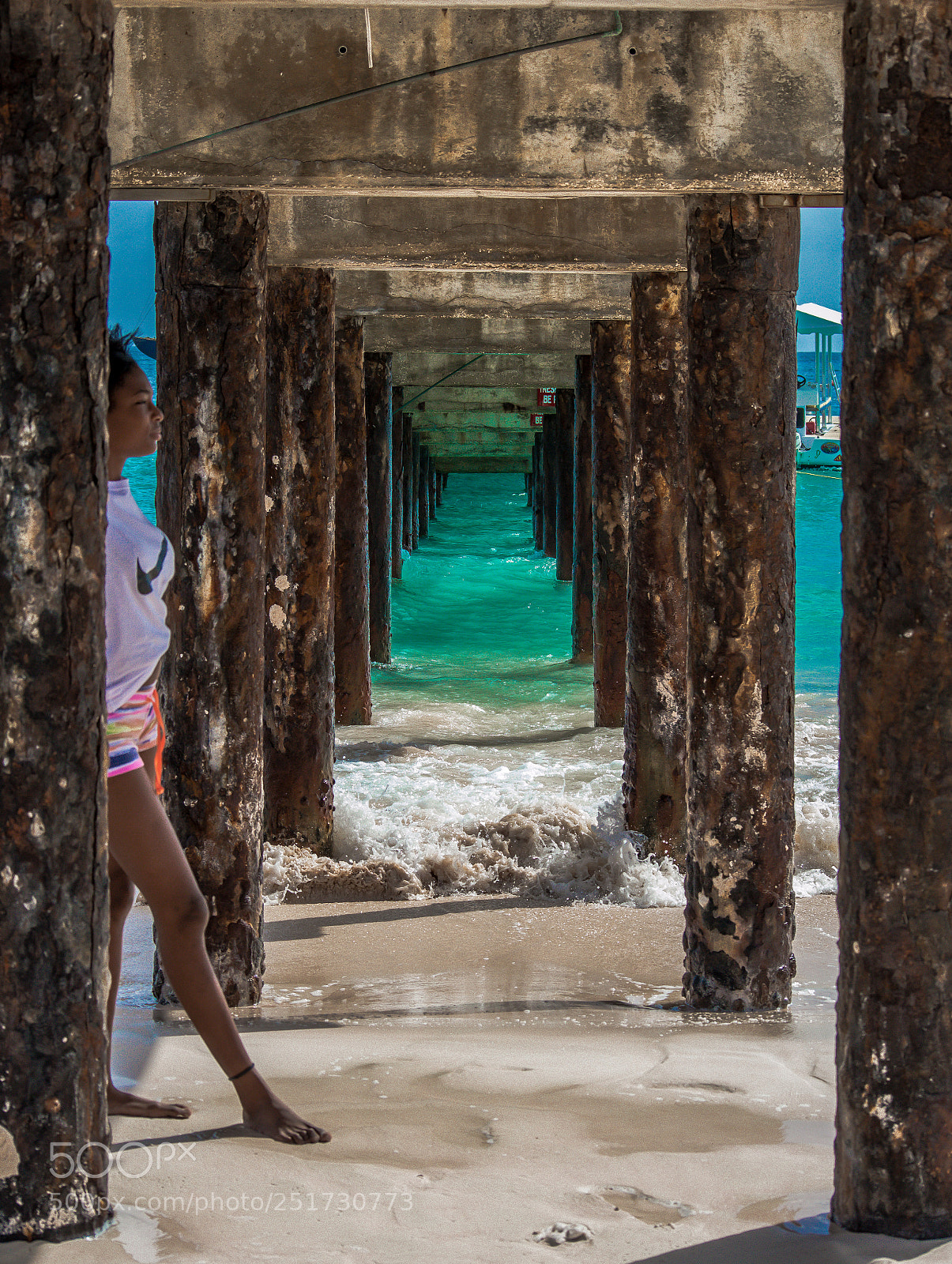 Nikon D3200 sample photo. Under the pier photography