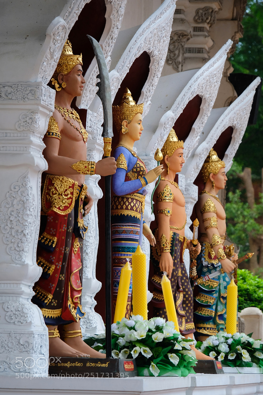 Fujifilm X-T2 sample photo. Chiang mai temple statues photography