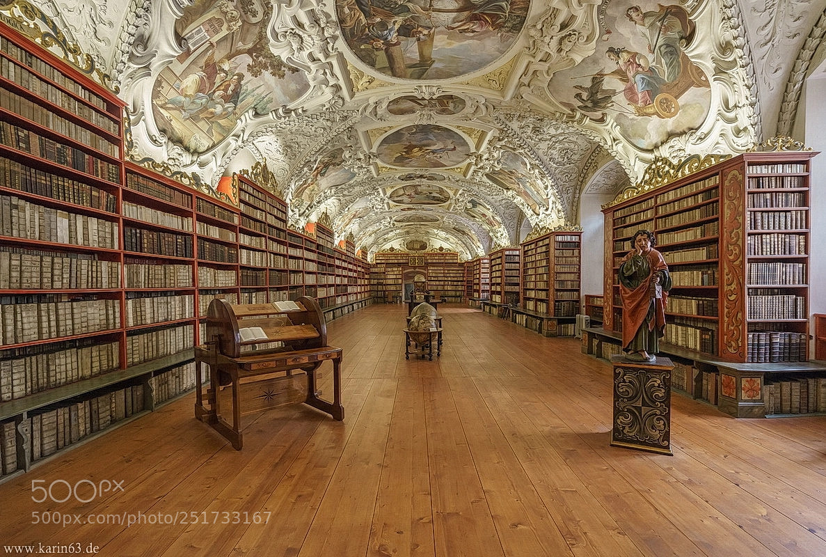 Sony a7 sample photo. Strahov library photography