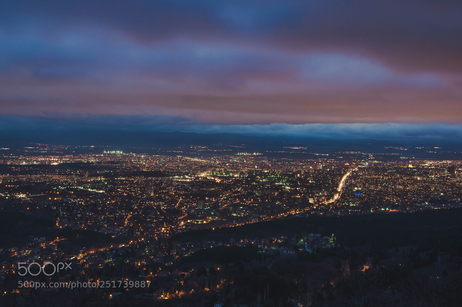 Nikon D90 sample photo. Night view - sofia photography