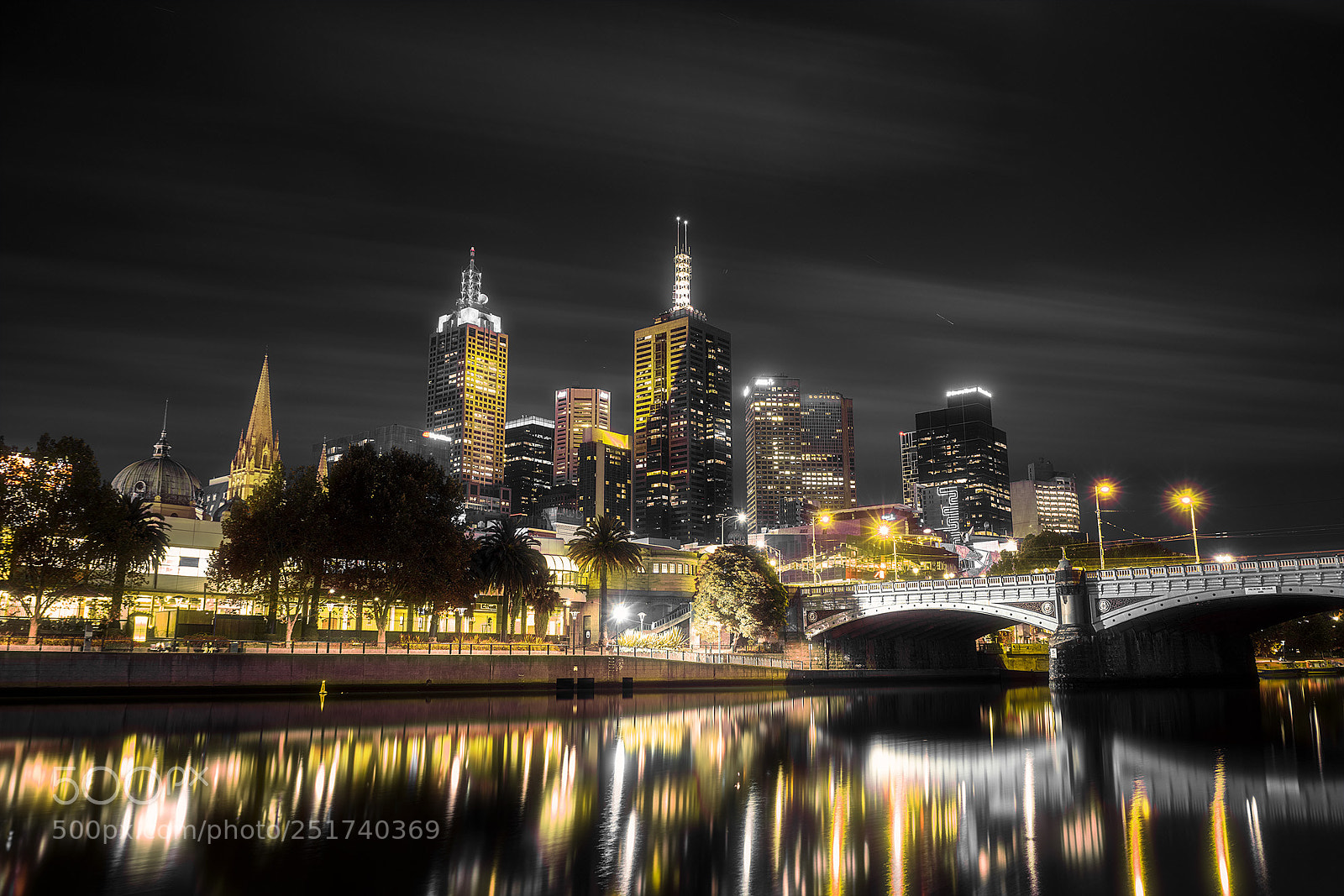 Sony a7R II sample photo. Melbourne night photography