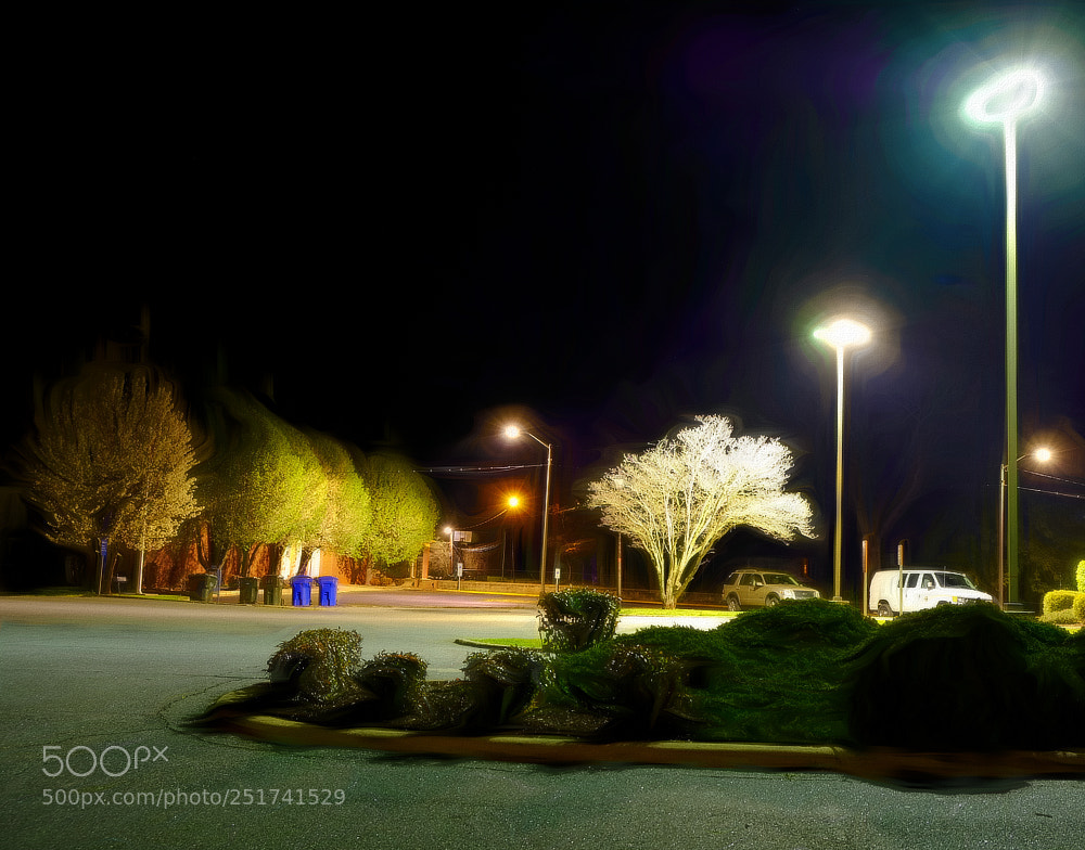 Fujifilm X-E3 sample photo. Parkinglotnight photography