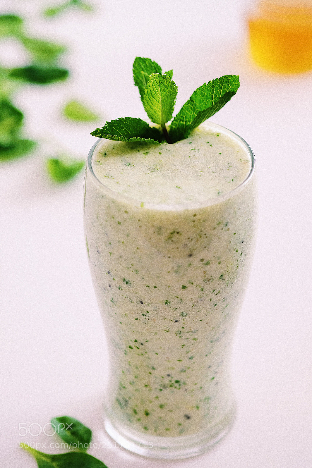 Fujifilm X-T1 sample photo. Green smoothie with spinach photography