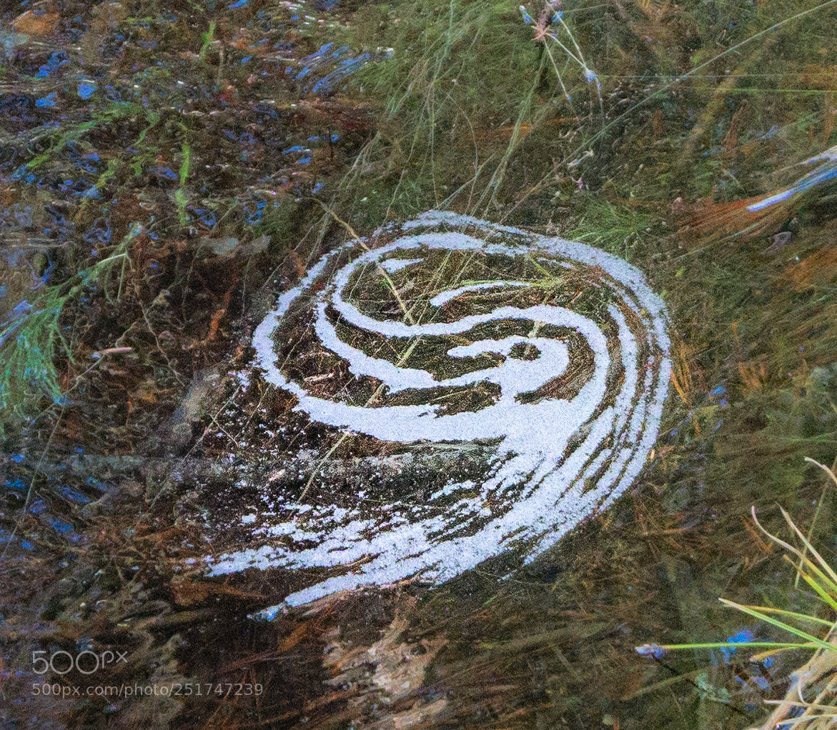 Sony a6000 sample photo. Snow melt swirl photography