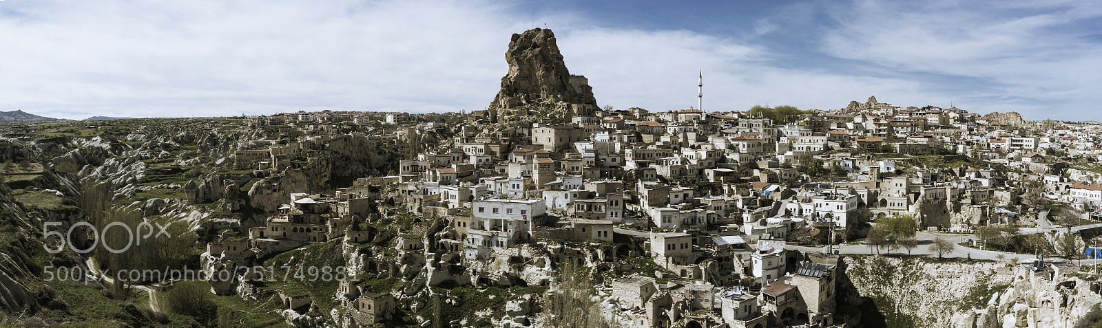 Sony a6000 sample photo. Ortahisar castle panoramic view photography